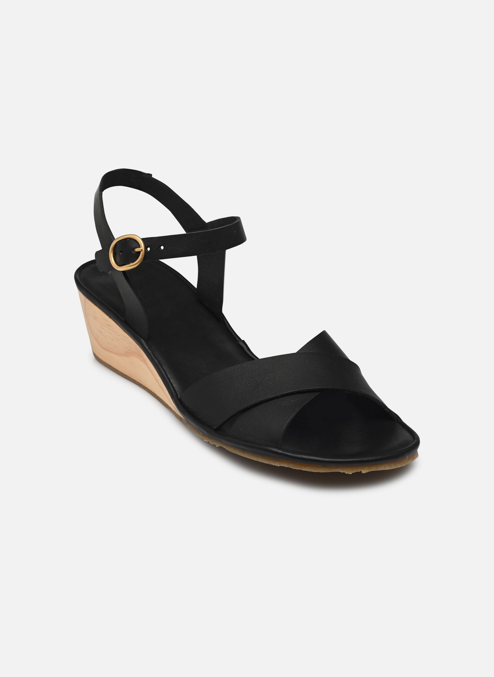 Keil- und Plateausandalen Gaia N854 damen schwarz El Naturalista Keil- und Plateausandalen Gaia N854 damen schwarz BLACK