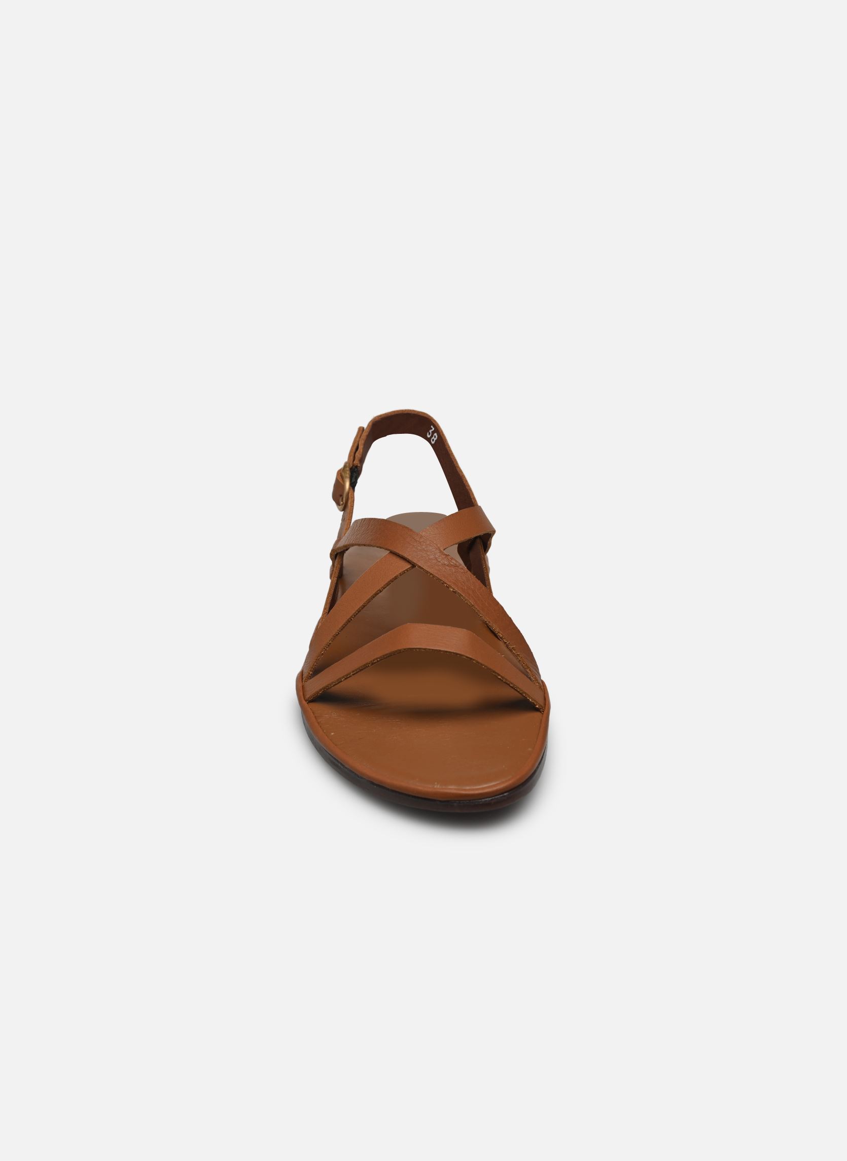 Sandalias planas Tulip N5694 mujer marrón El Naturalista Sandalias planas Tulip N5694 mujer marrón CUERO