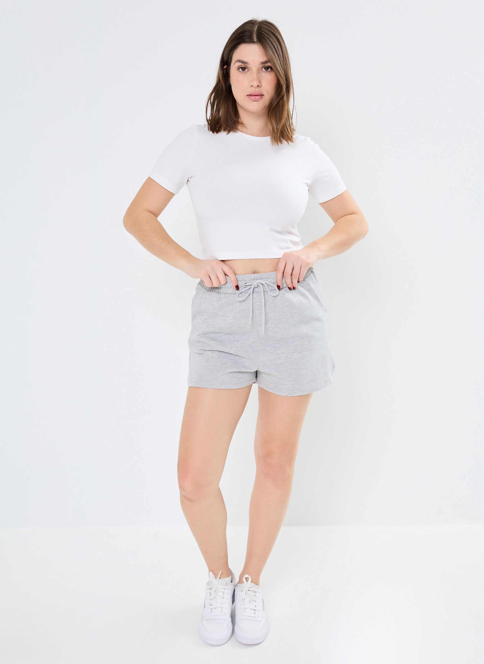 Shorts SHORT-SPORTSWEAR dames grijs MADE BY Shorts SHORT-SPORTSWEAR dames grijs MEL GRIS CHINE CLAIR