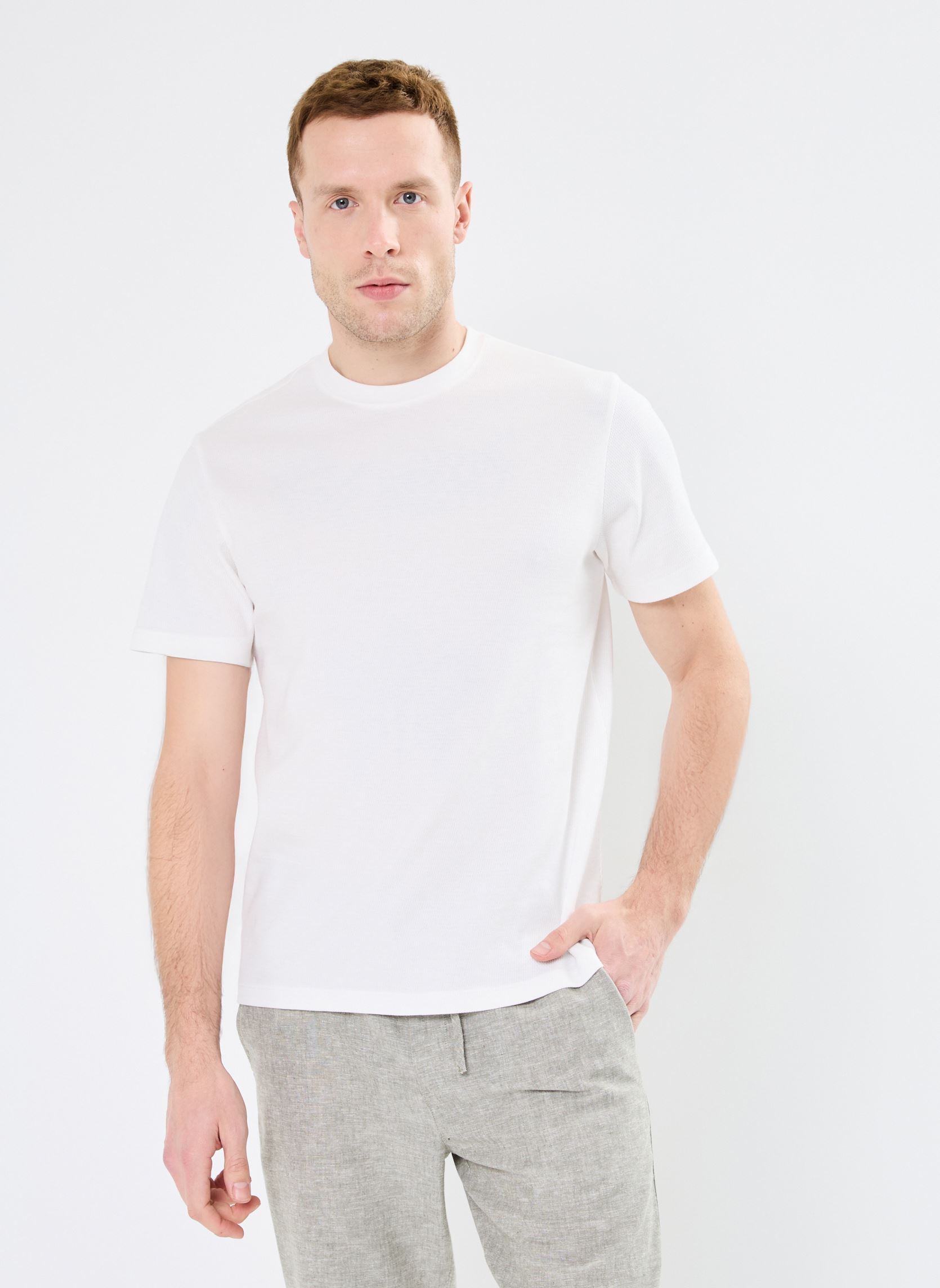 Kurzarm-T-Shirts CHENICOM herren weiß Marvin&Co Kurzarm-T-Shirts CHENICOM herren weiß Coconut Milk