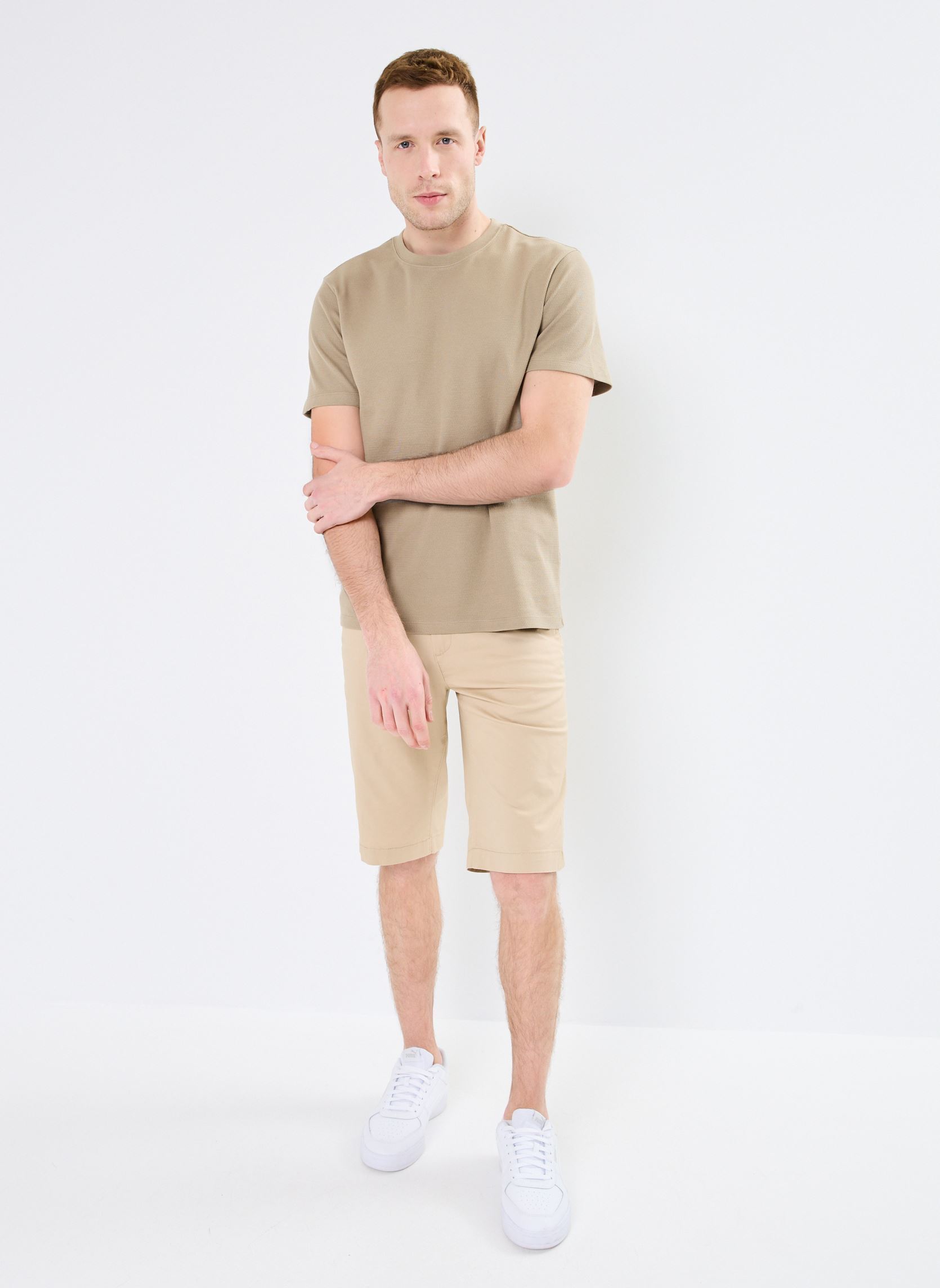 Tee-shirts manches courtes CHENICOM homme beige Marvin&Co Tee-shirts manches courtes CHENICOM homme beige Silver Sage
