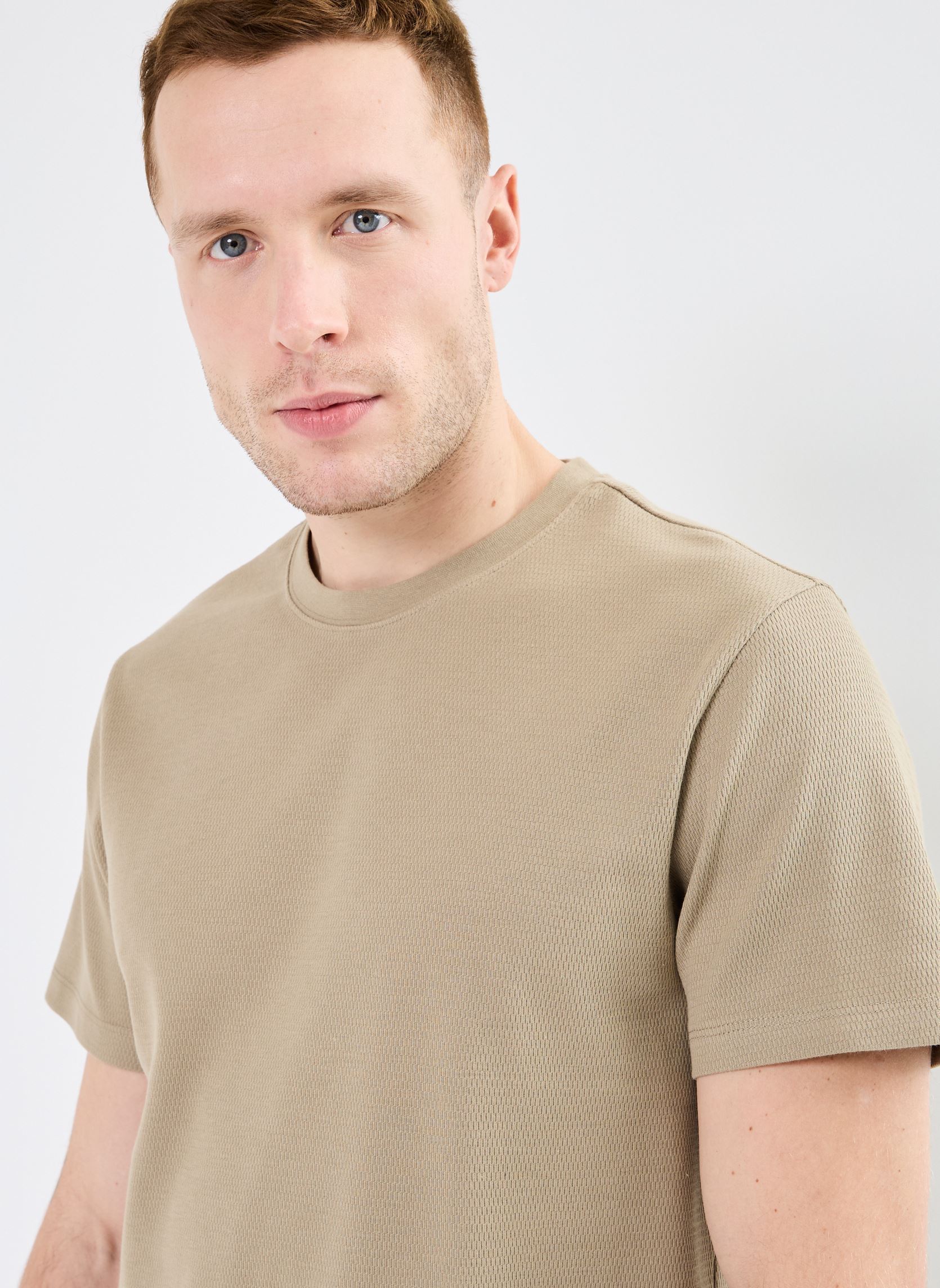 Tee-shirts manches courtes CHENICOM homme beige Marvin&Co Tee-shirts manches courtes CHENICOM homme beige Silver Sage