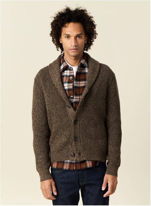 Bonobo Gilets Gilets chauds - CARDICHALH homme marron