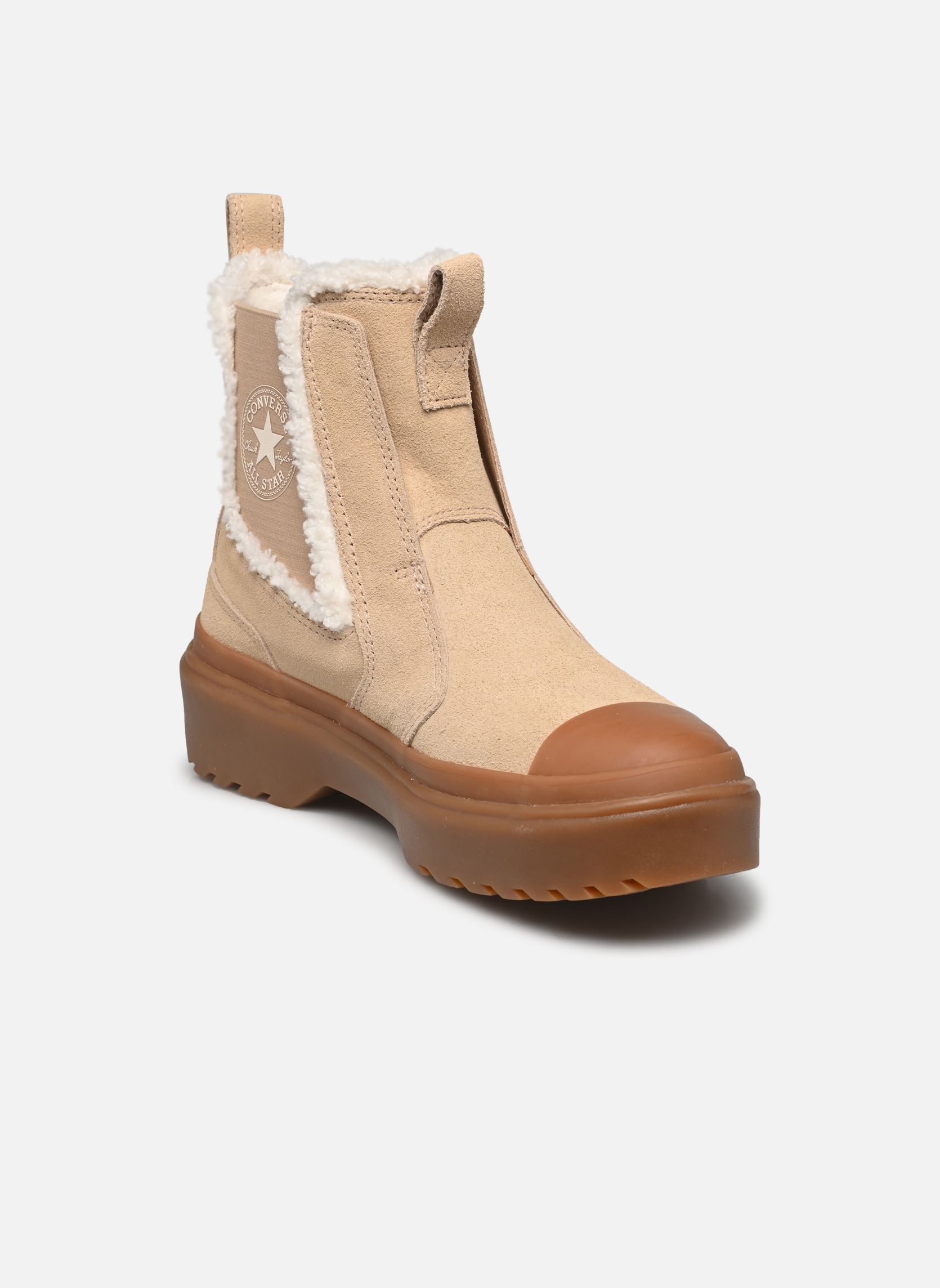 Bottes Chuck Taylor All Star Chelsea Lugged Hi fille beige Converse Bottes Chuck Taylor All Star Chelsea Lugged Hi fille beige WARM QUARRY/EGRET