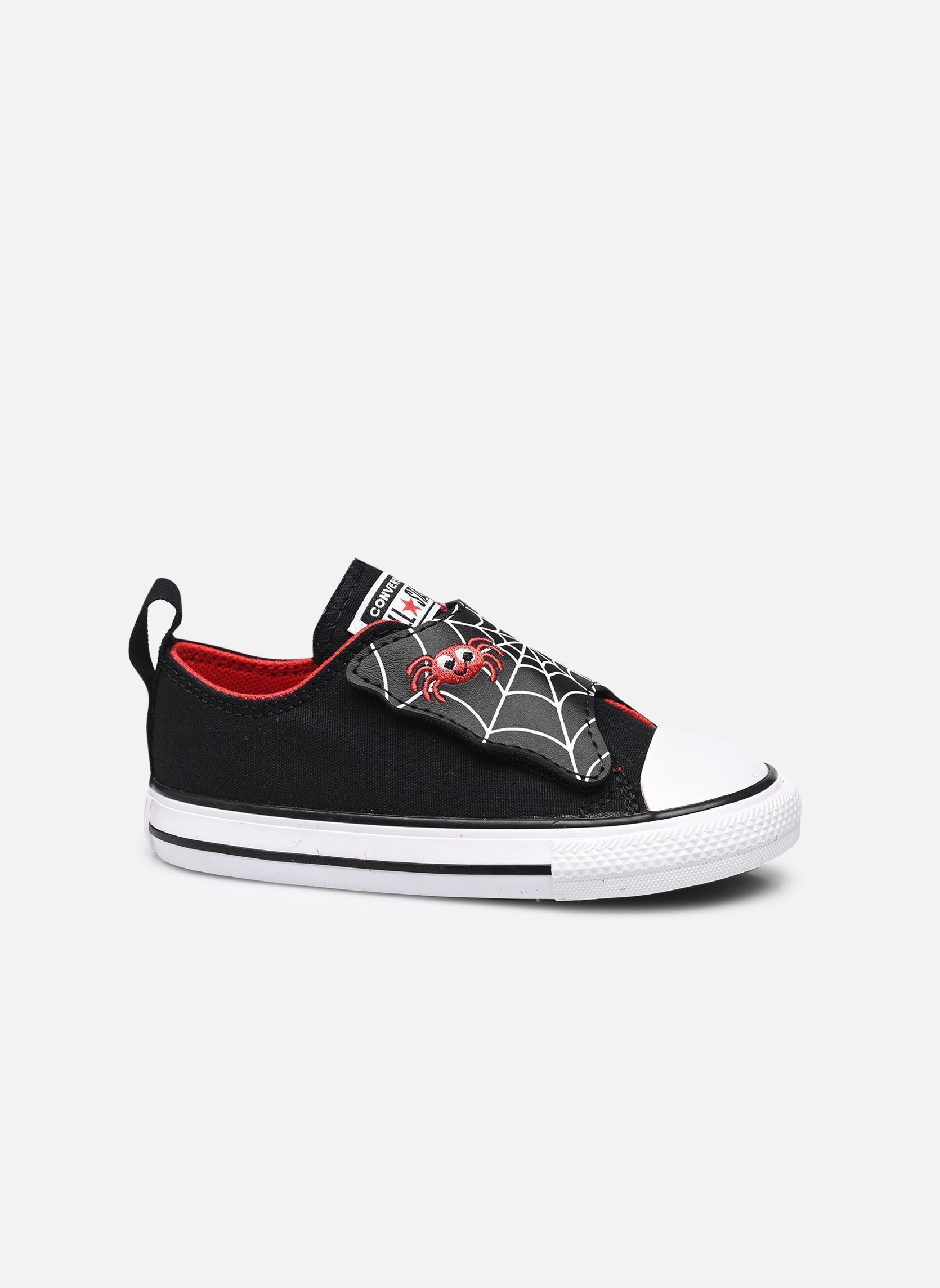 Baskets basses Chuck Taylor All Star One Strap Ox I noir Converse Baskets basses Chuck Taylor All Star One Strap Ox I noir Black/white/red