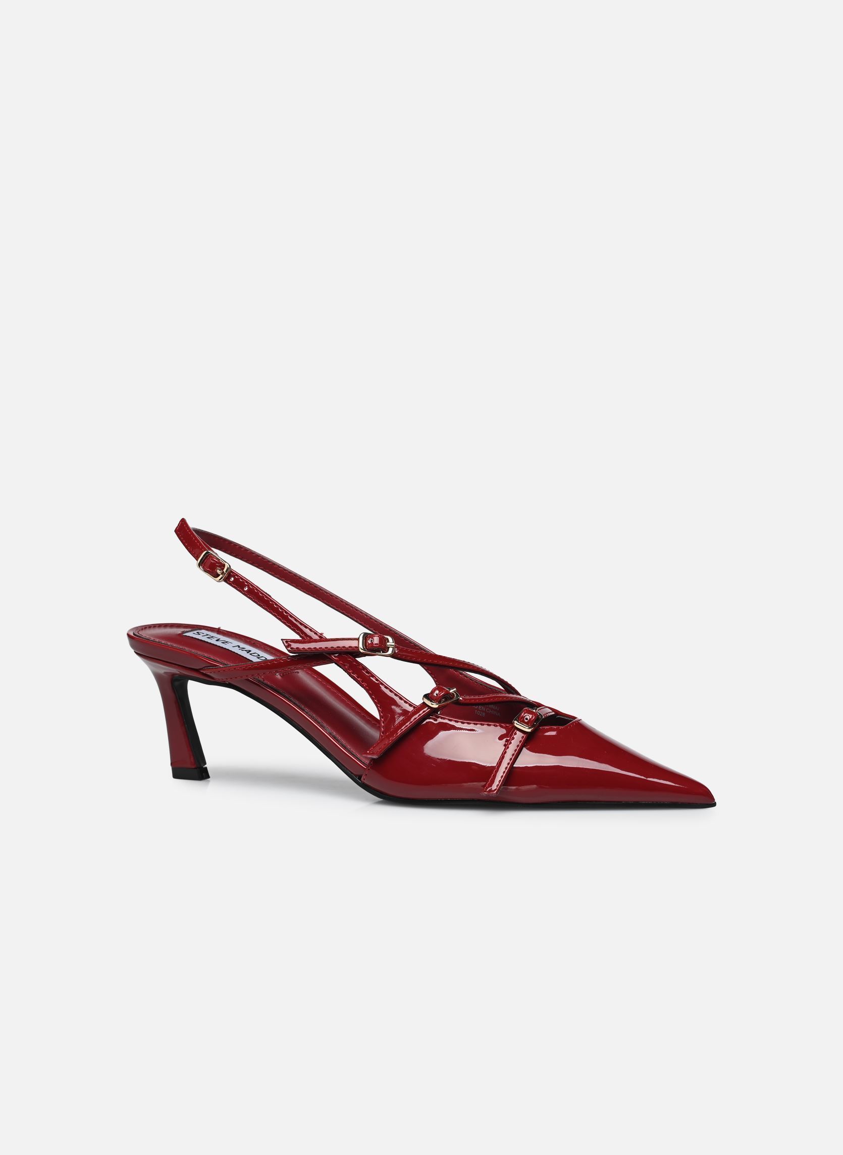 Zapatos de tacón con correas Liana mujer rojo Steve Madden Zapatos de tacón con correas Liana mujer rojo Wine Patent