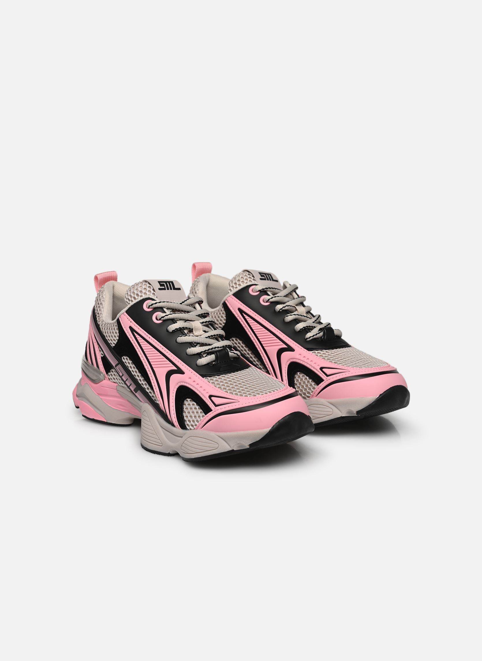 Baskets Speedster-E femme multicolore Steve Madden Baskets Speedster-E femme multicolore White / Pink / Black