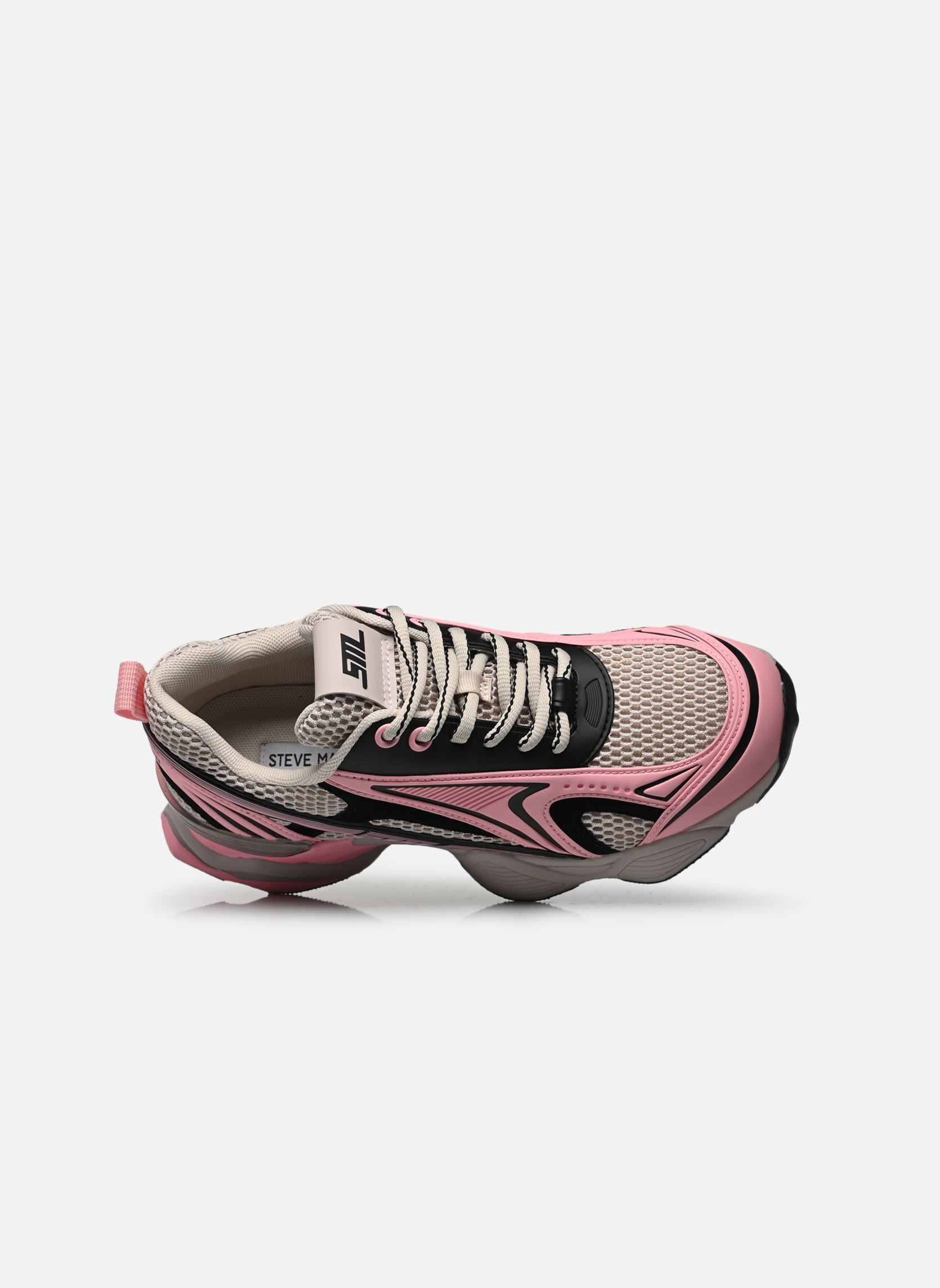 Baskets Speedster-E femme multicolore Steve Madden Baskets Speedster-E femme multicolore White / Pink / Black