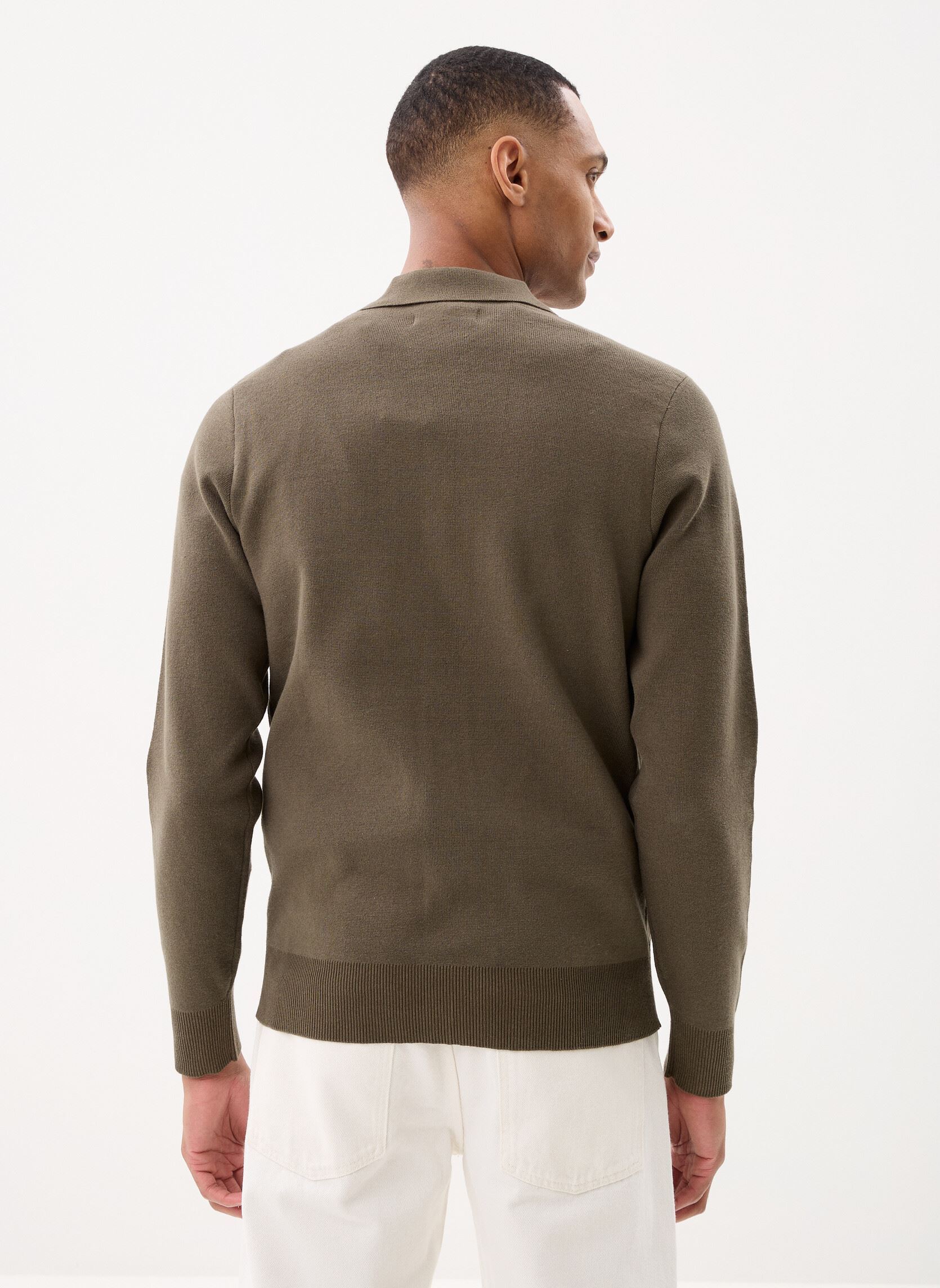 Gilets MON-CARDIGAN homme vert Marvin&Co Gilets MON-CARDIGAN homme vert BLACK OLIVE