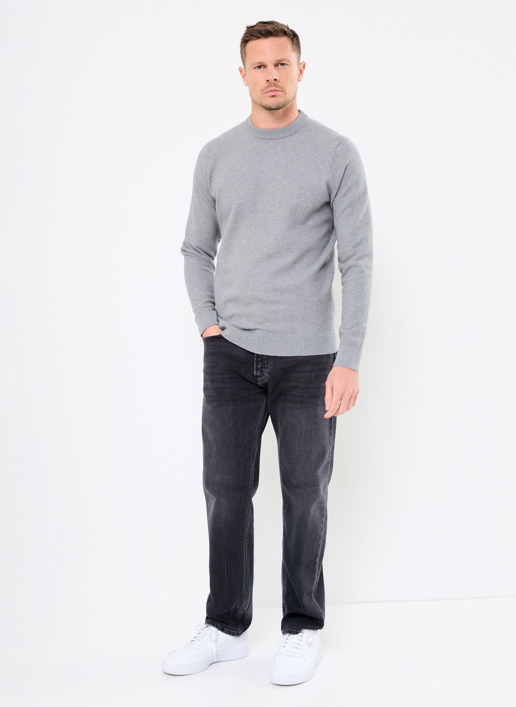 Pullover MERNEST herren grau Marvin&Co Pullover MERNEST herren grau MOCKINGBIRD