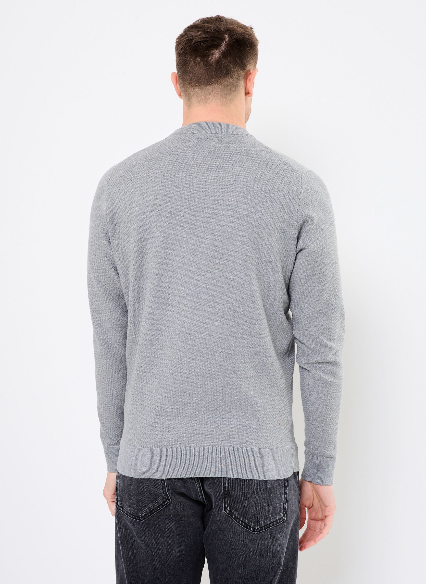 Pullover MERNEST herren grau Marvin&Co Pullover MERNEST herren grau MOCKINGBIRD