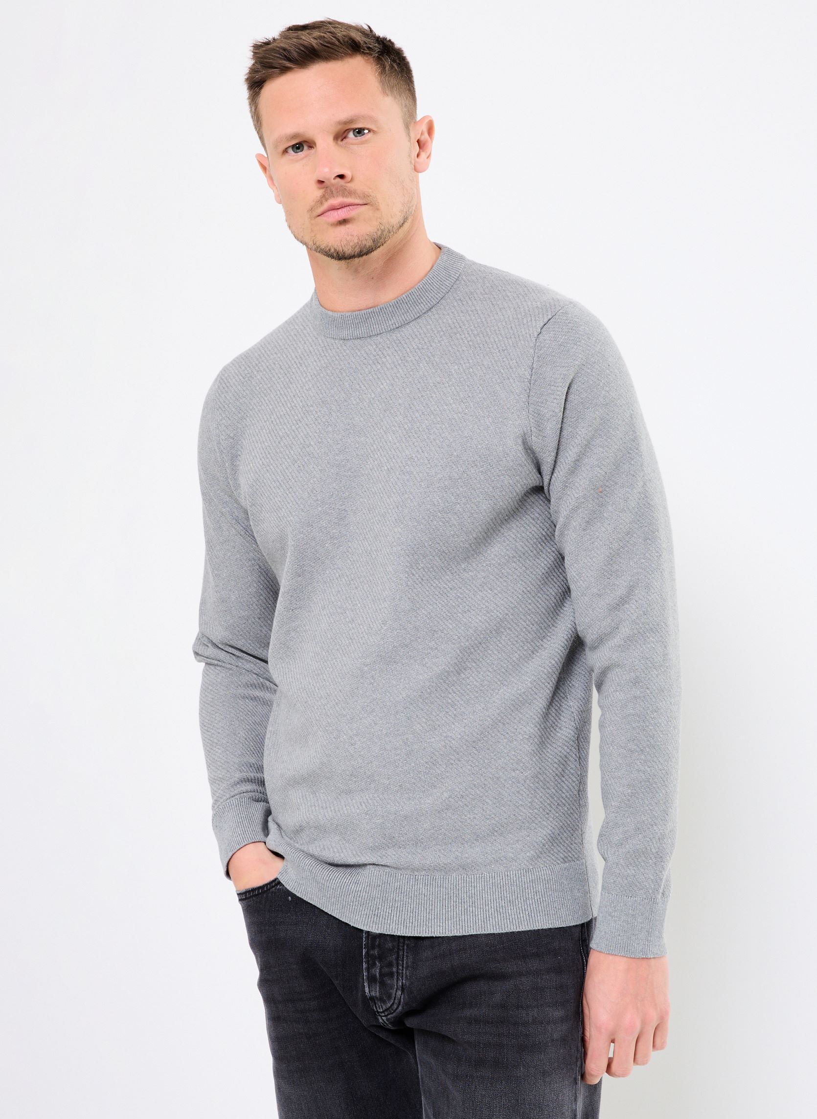 Pullover MERNEST herren grau Marvin&Co Pullover MERNEST herren grau MOCKINGBIRD