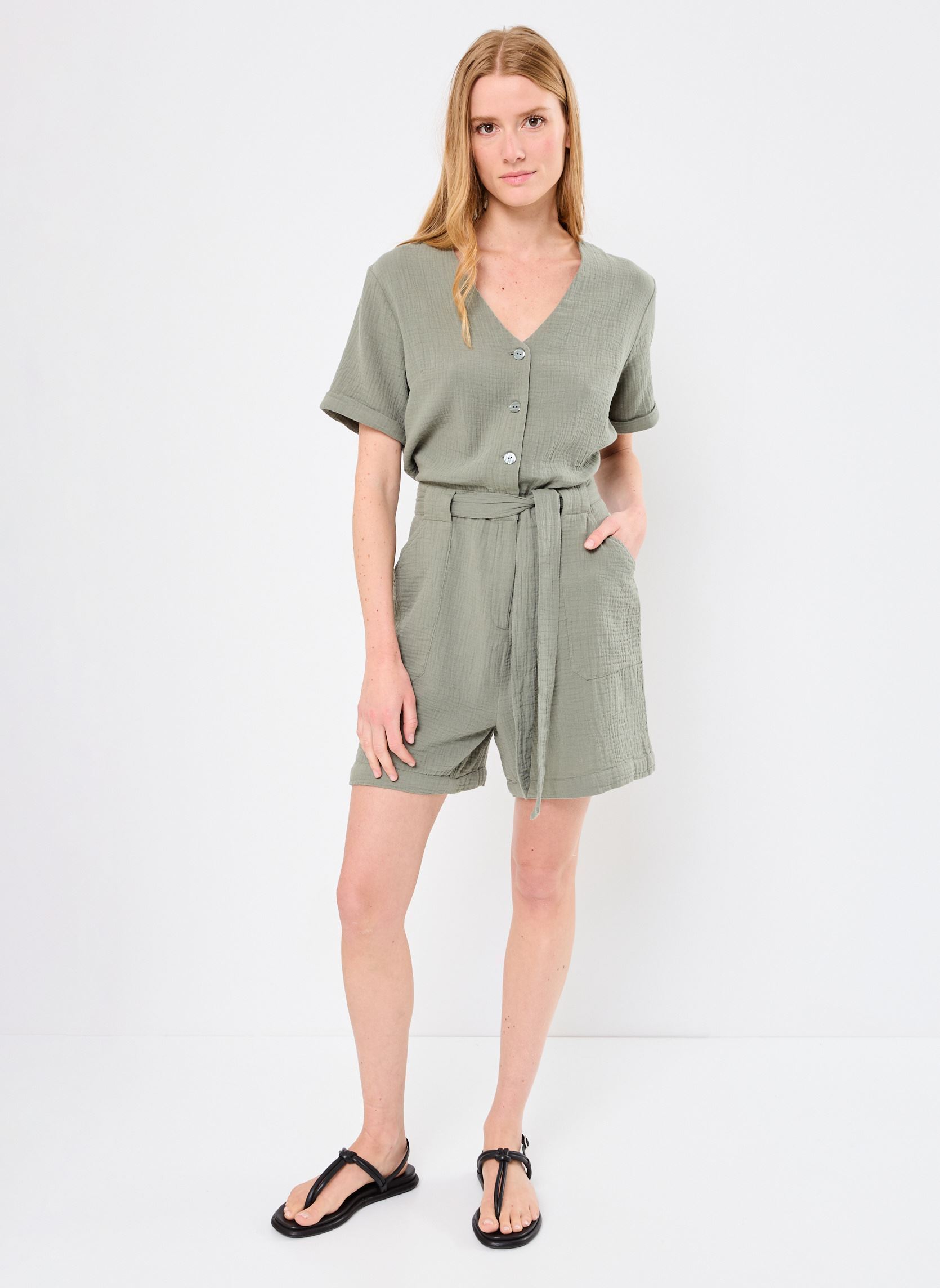 Monos cortos PCOMBI-SHORT combinaison mujer verde MADE BY Monos cortos PCOMBI-SHORT combinaison mujer verde AGAVE GREEN