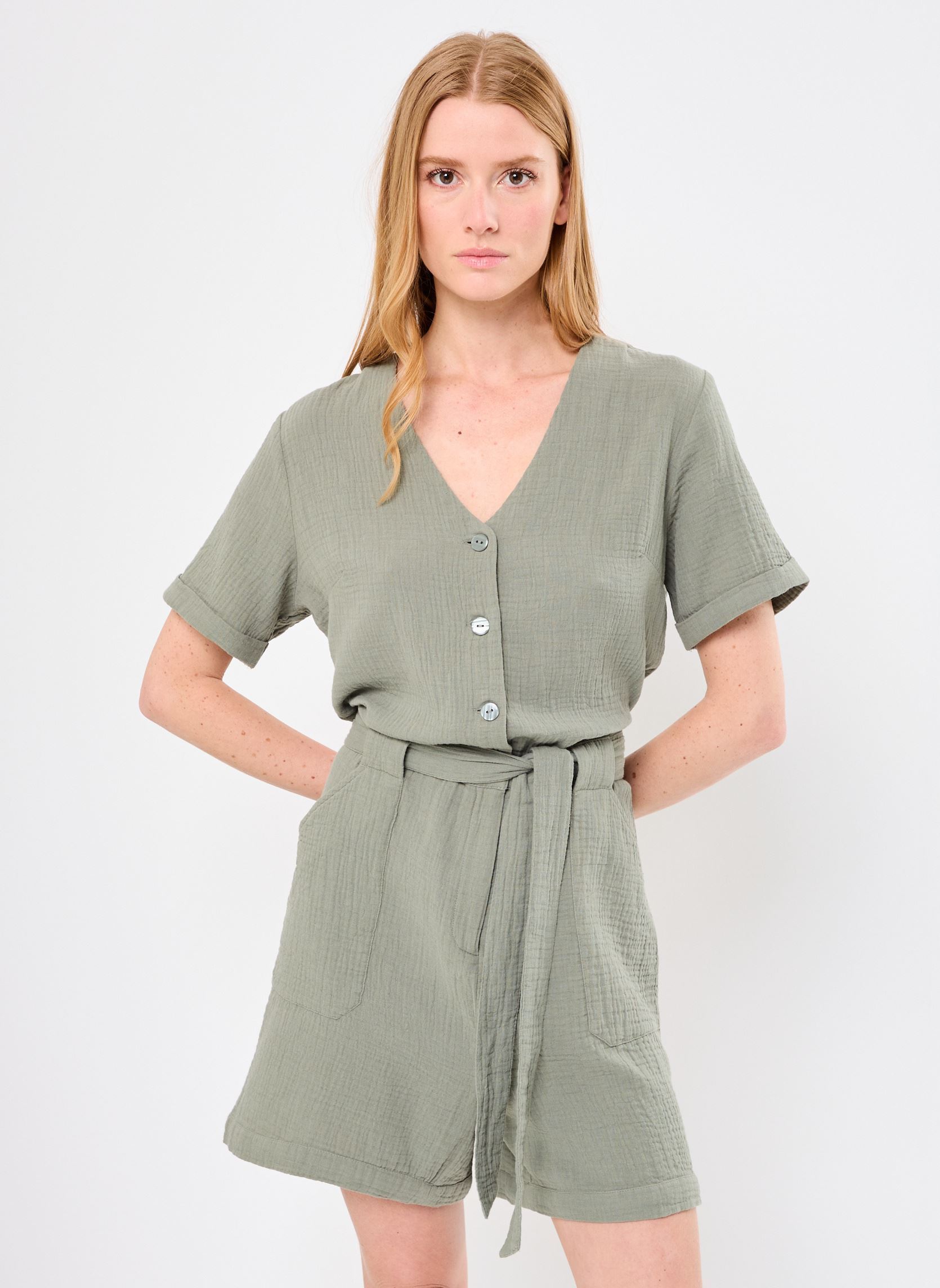 Monos cortos PCOMBI-SHORT combinaison mujer verde MADE BY Monos cortos PCOMBI-SHORT combinaison mujer verde AGAVE GREEN