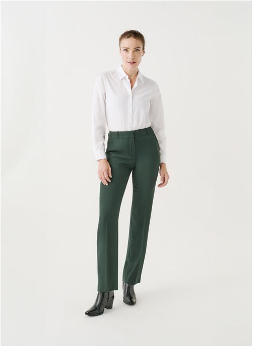 Caroll Pantalons droit 242P-PCLEMENT2 femme vert