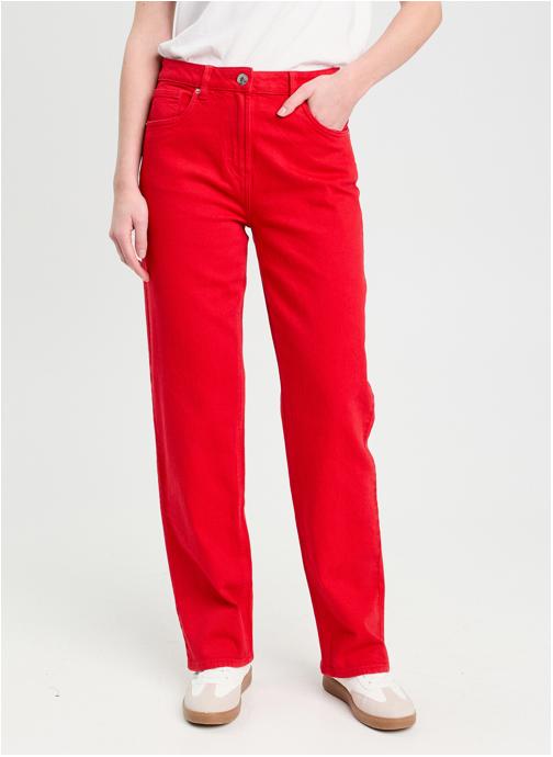 Cache Cache Pantalons droit ISTANO-WICO femme rouge