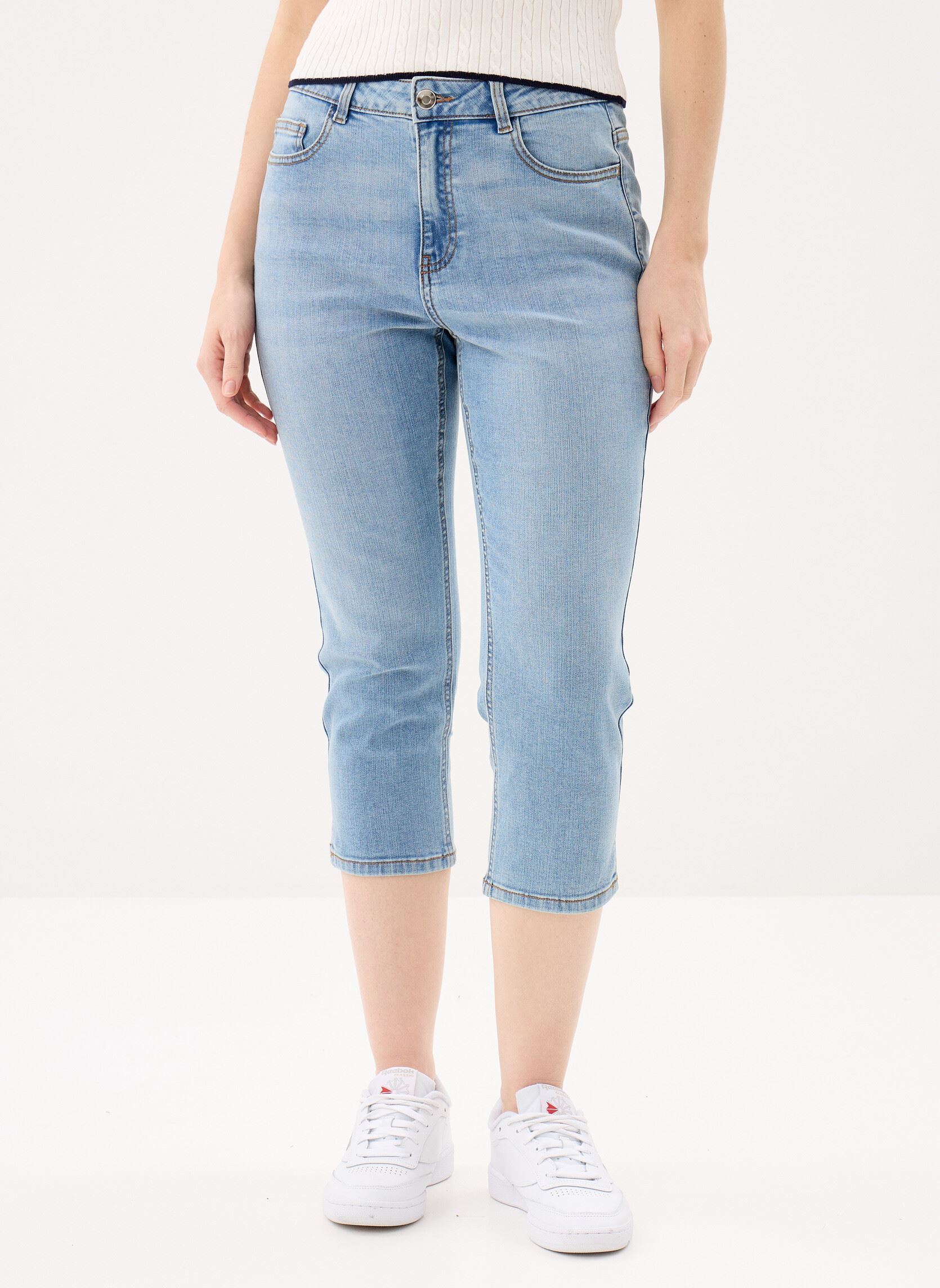 Jeans slim e skinny PECORSAIRE donna blu MADE BY Jeans slim e skinny PECORSAIRE donna blu DENIM DOUBLE STONE