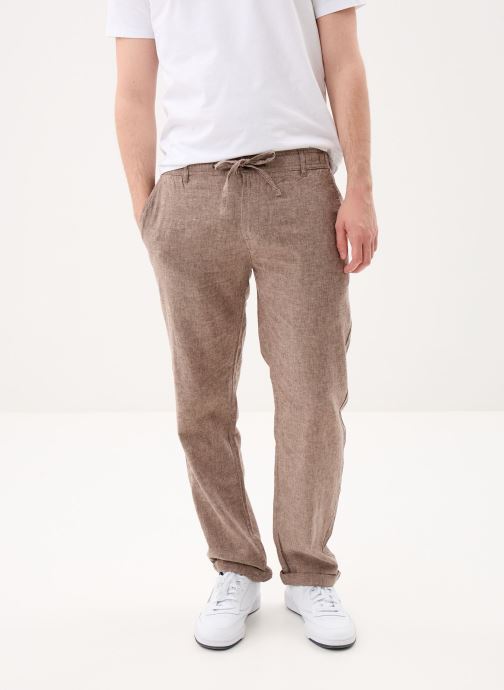 Marvin&Co Pantalons chino PANTACHINO-LIN homme marron