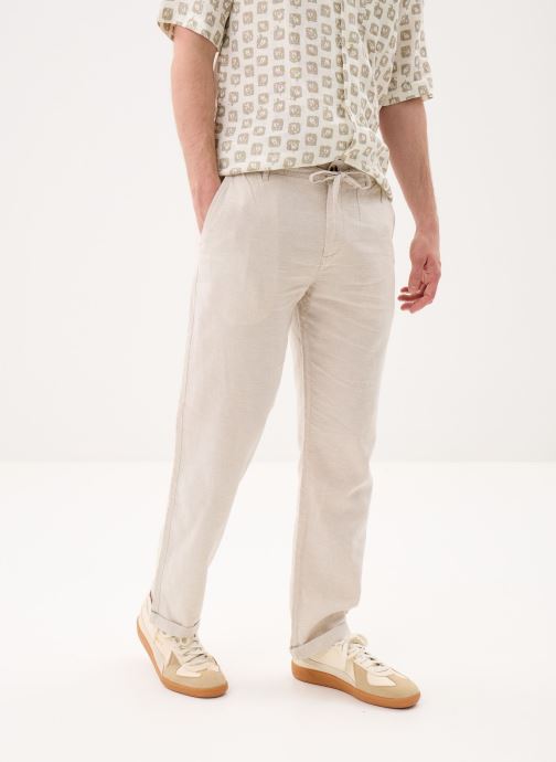Marvin&Co Pantalons chino PANTACHINO-LIN homme beige