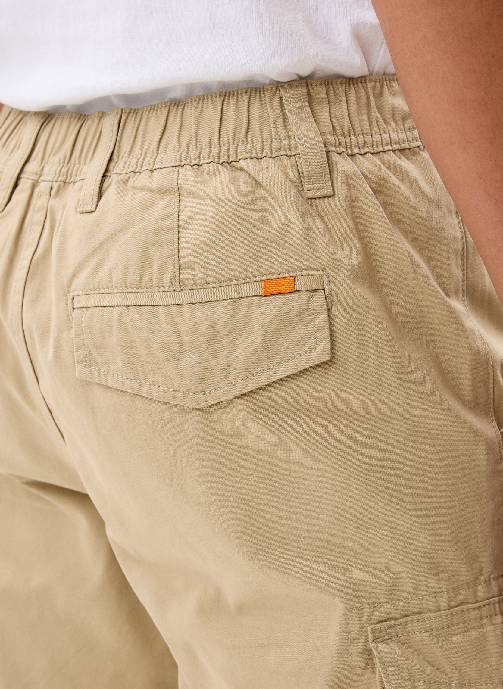 Shorts SHORT-CARGO heren beige MADE BY Shorts SHORT-CARGO heren beige TWILL