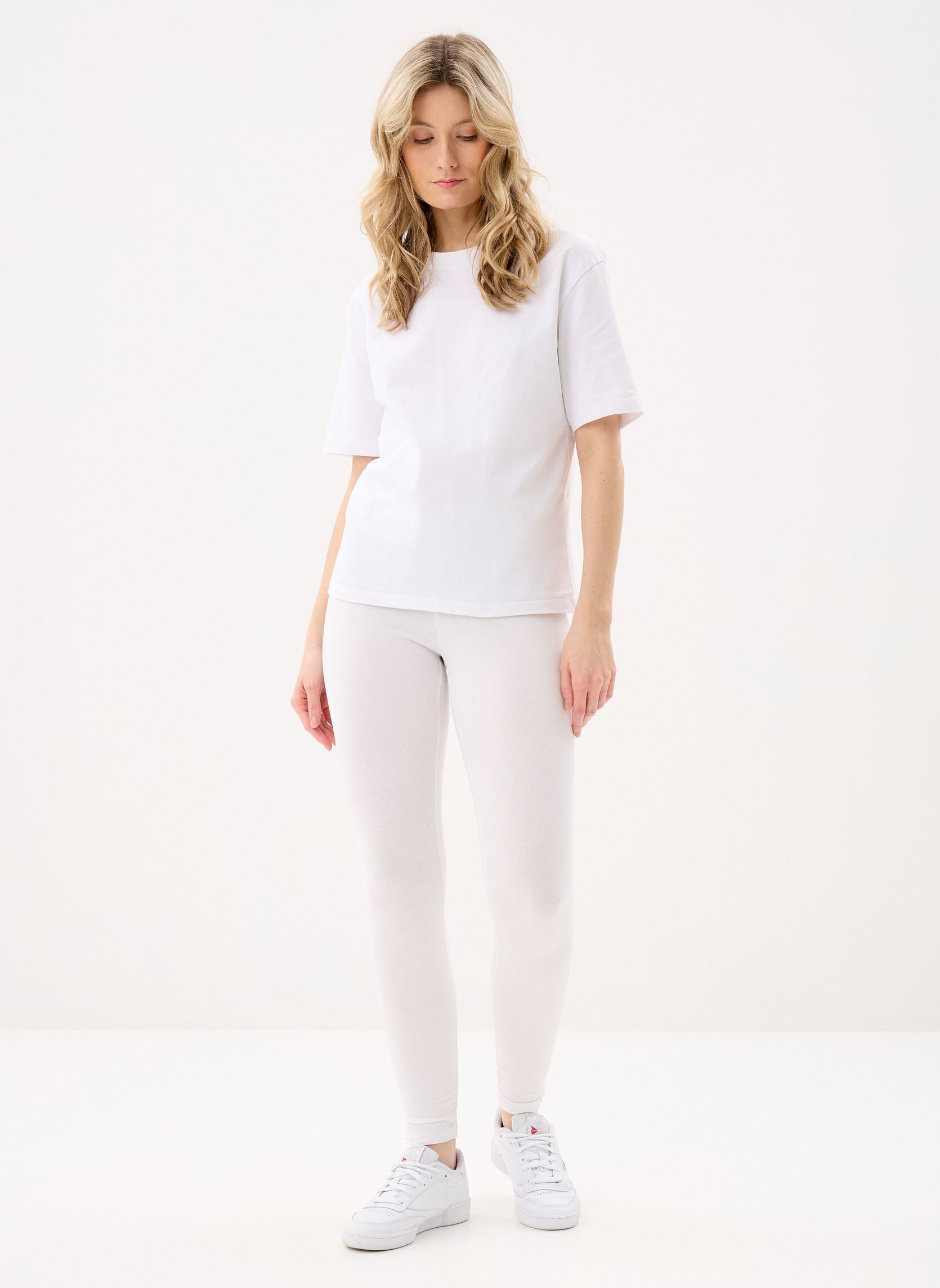 Leggings PANTALON-LEGGING-CHEVILLE femme blanc MADE BY Leggings PANTALON-LEGGING-CHEVILLE femme blanc BLANC