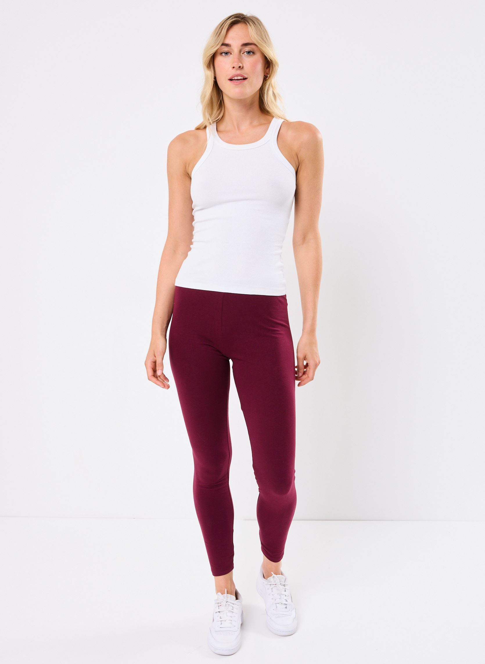 Leggings PANTALON-LEGGING-CHEVILLE femme bordeaux MADE BY Leggings PANTALON-LEGGING-CHEVILLE femme bordeaux MAROON BANNER