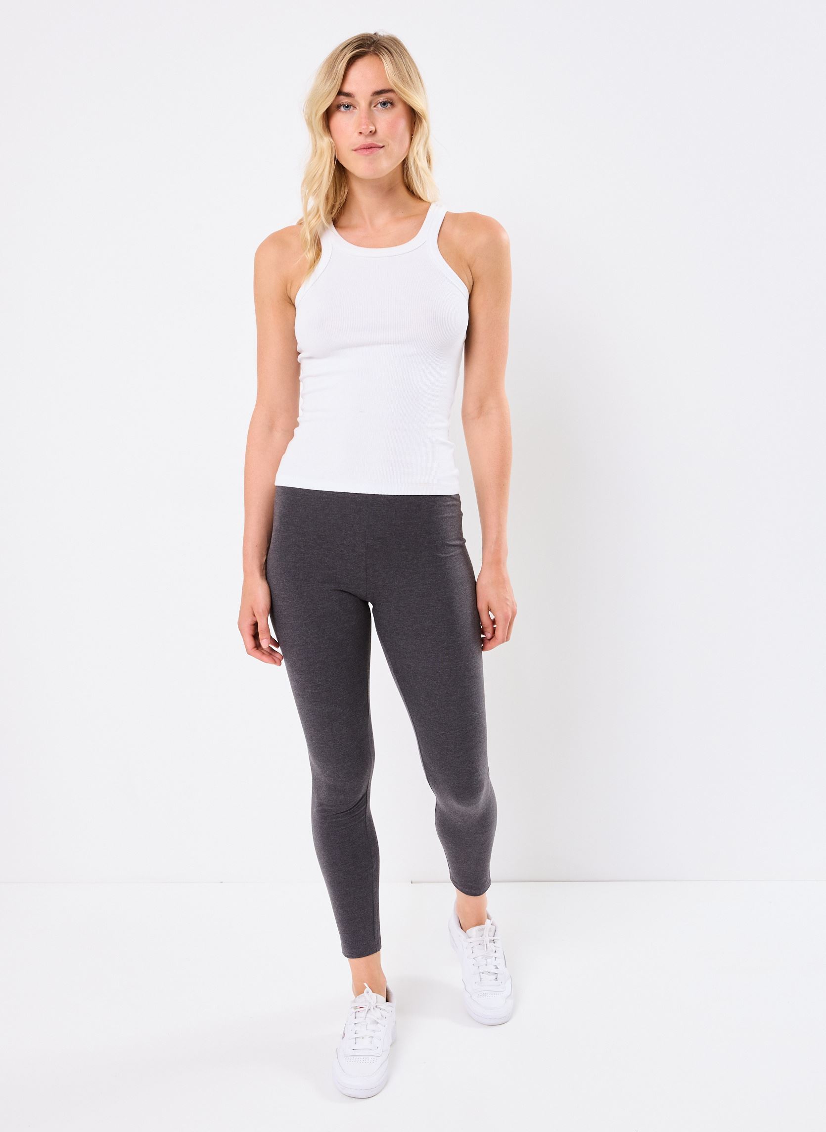 Leggings PANTALON-LEGGING-CHEVILLE femme gris MADE BY Leggings PANTALON-LEGGING-CHEVILLE femme gris GRIS ANTHRACITE