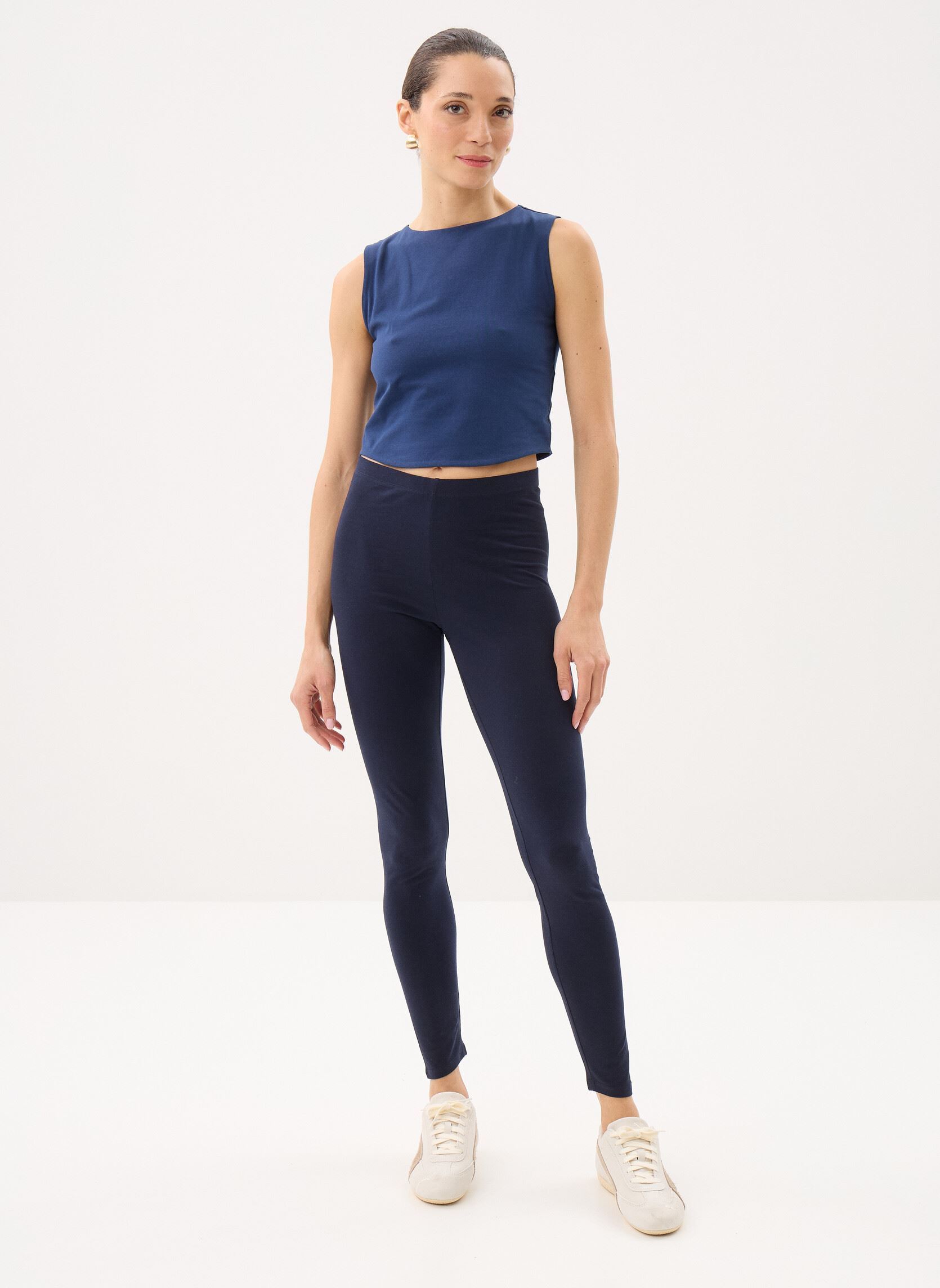 Leggings PANTALON-LEGGING-CHEVILLE dames blauw MADE BY Leggings PANTALON-LEGGING-CHEVILLE dames blauw Z**MARINE