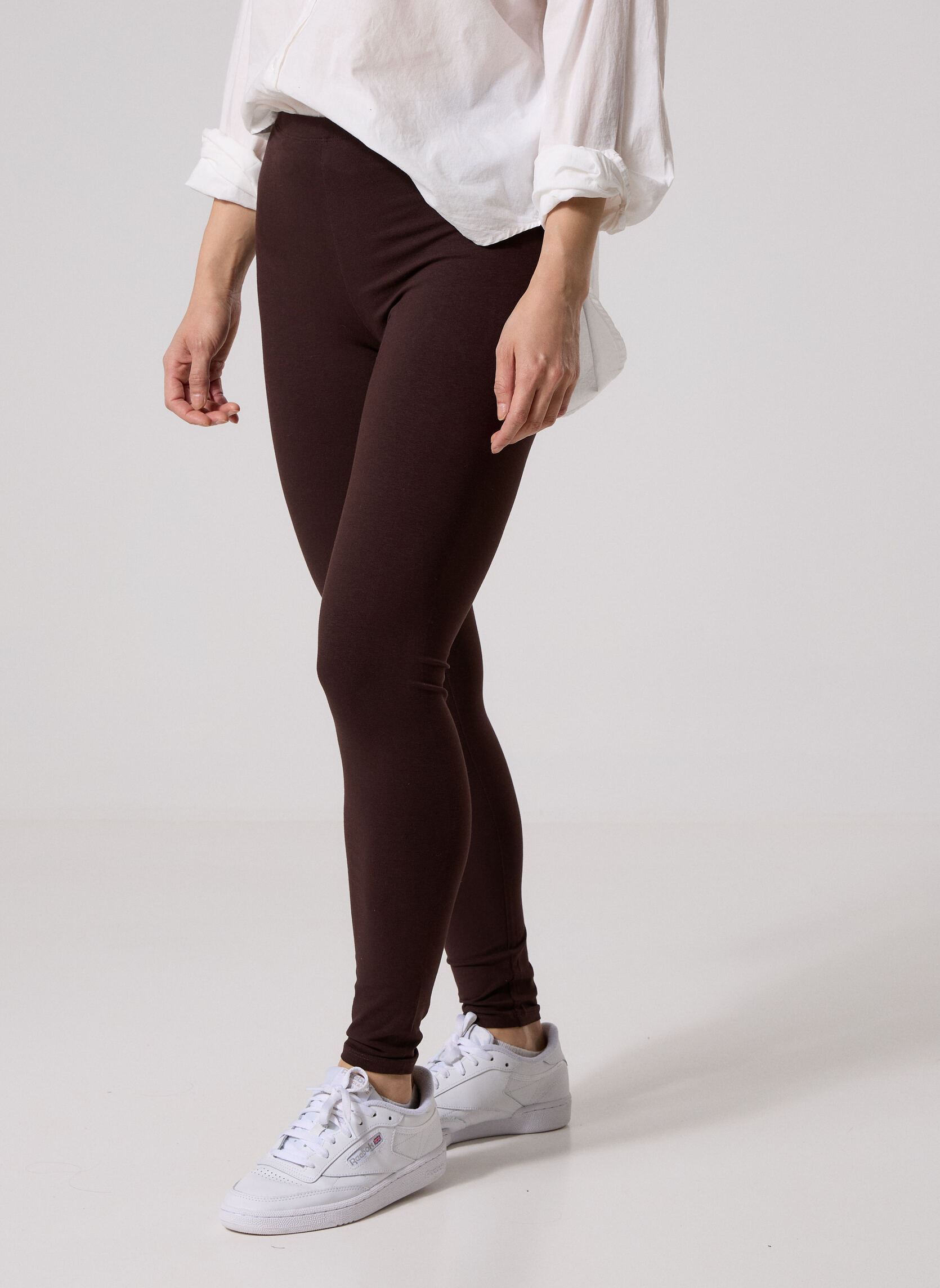 Leggings PANTALON-LEGGING-CHEVILLE femme marron MADE BY Leggings PANTALON-LEGGING-CHEVILLE femme marron BLACK COFFEE