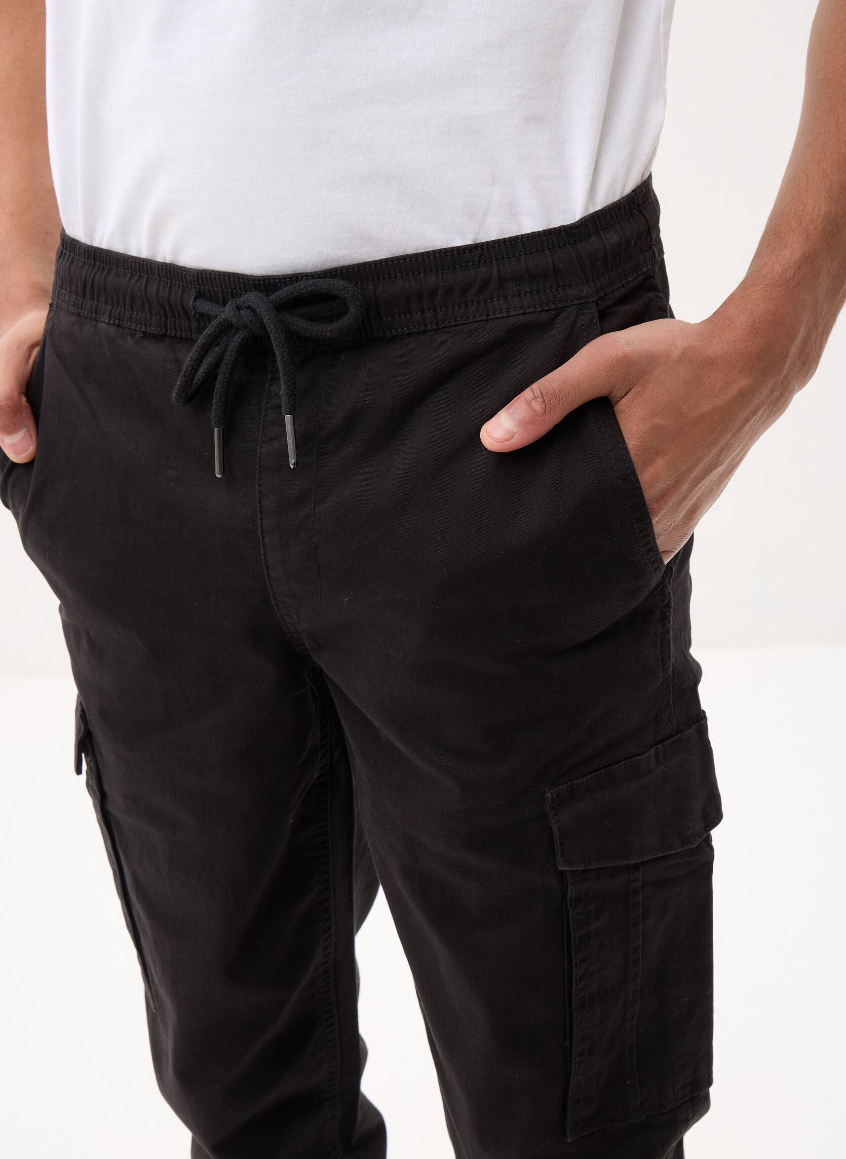 Chino-Hosen PANT-CARGO herren schwarz MADE BY Chino-Hosen PANT-CARGO herren schwarz JET BLACK