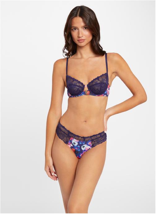 Morgan Culottes Shorty bleu marine Alma femme bleu