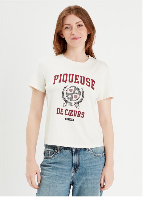 Cache Cache Tee-shirts TKHUMGAME femme blanc