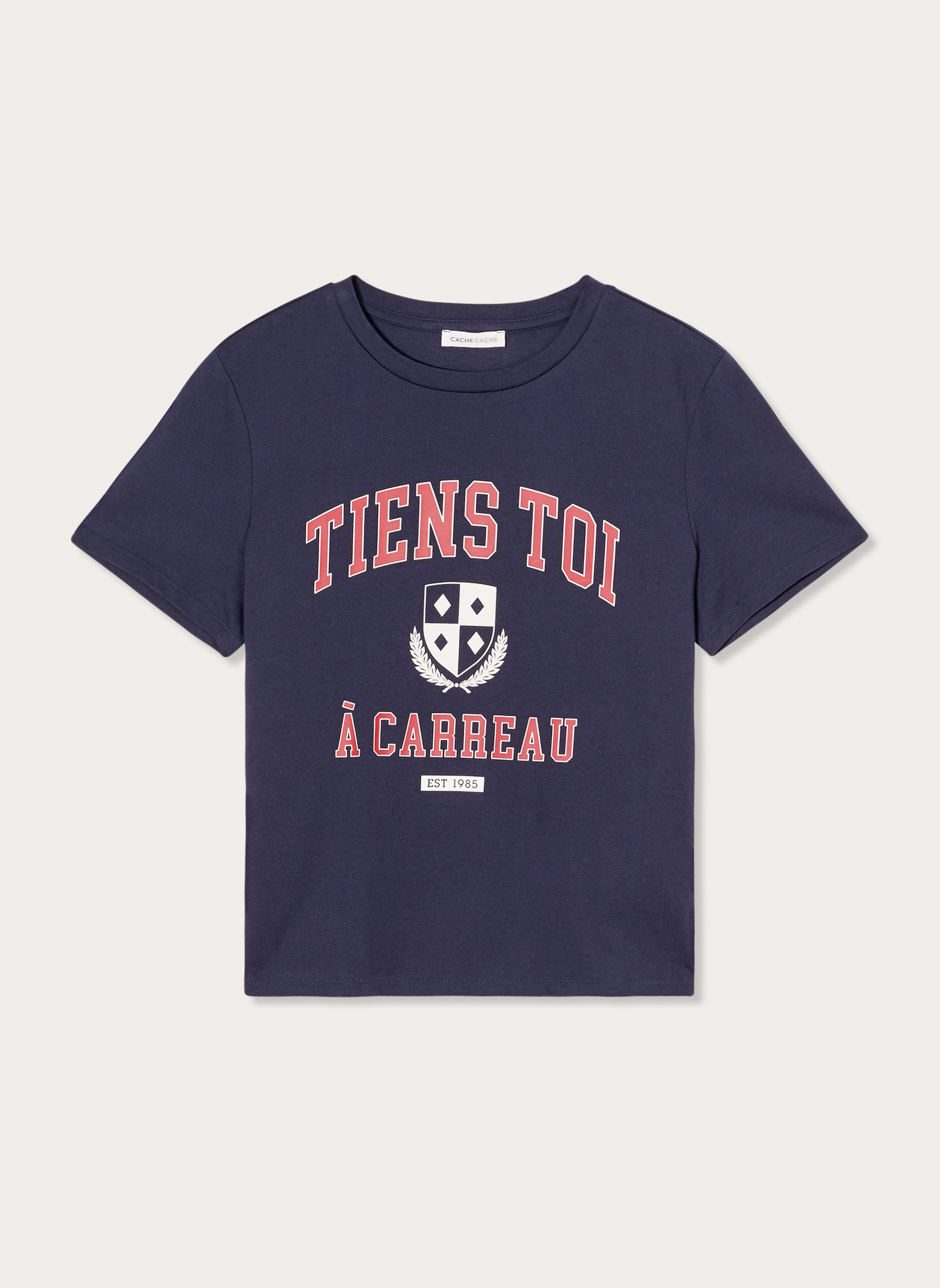 Tee-shirts TKHUMGAME femme bleu Cache Cache Tee-shirts TKHUMGAME femme bleu Bleu marine