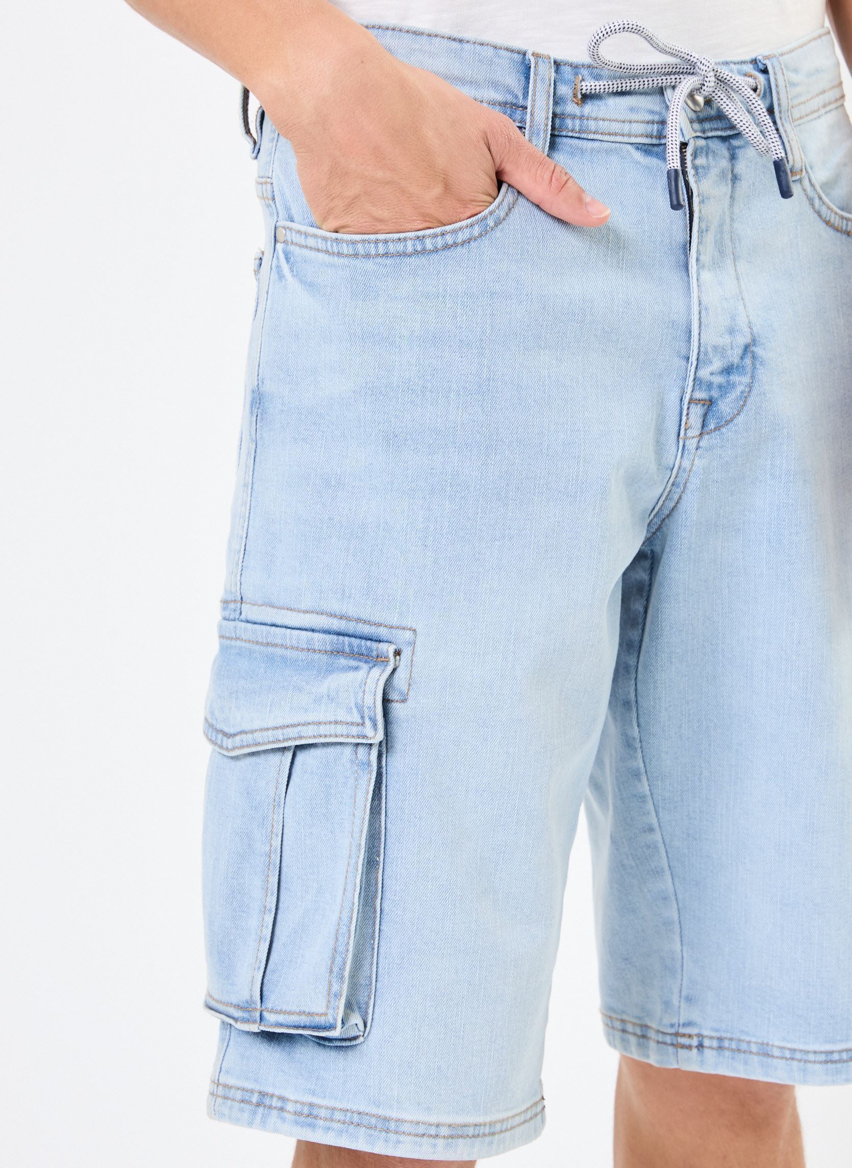 Jeansshorts SHORT-SUMMER denim herren blau MADE BY Jeansshorts SHORT-SUMMER denim herren blau DENIM BLEACH