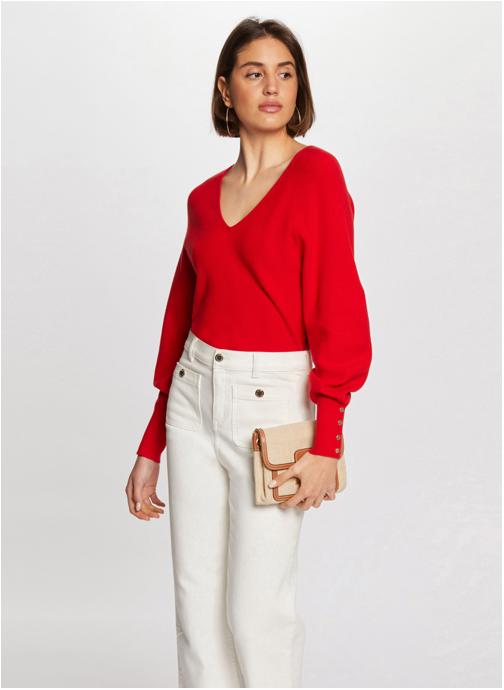 Morgan Pulls 242-MPANDA femme rouge