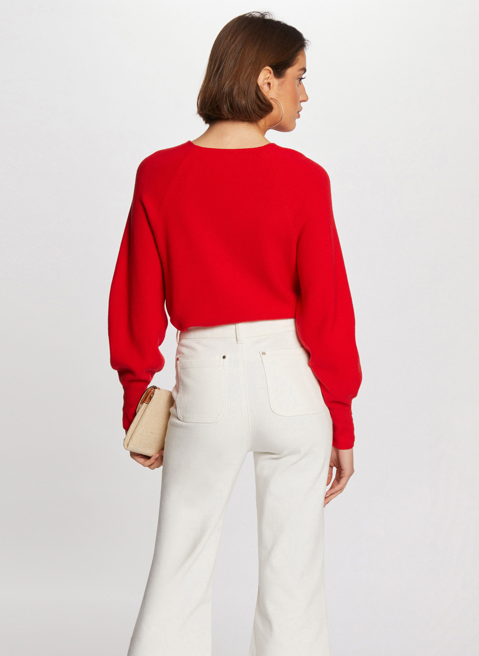 Pulls 242-MPANDA femme rouge Morgan Pulls 242-MPANDA femme rouge Rouge