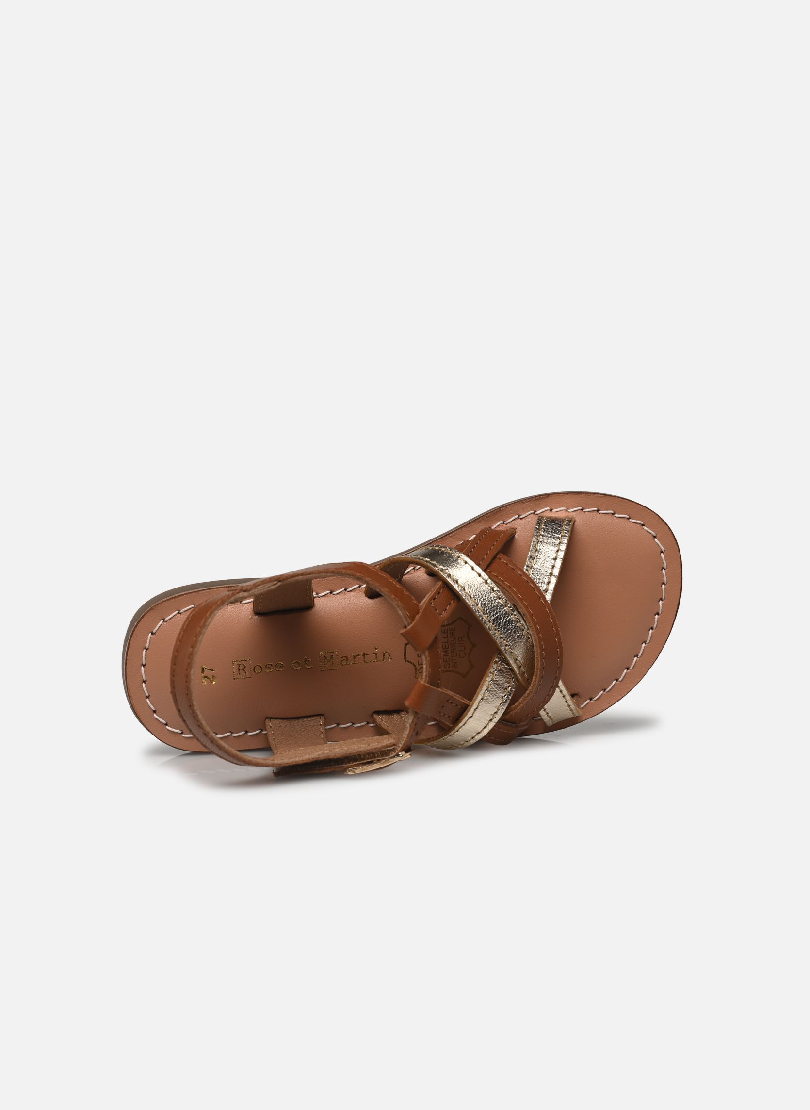 Sandalen KIMONA mädchen mehrfarbig Rose et Martin Sandalen KIMONA mädchen mehrfarbig Tan gold