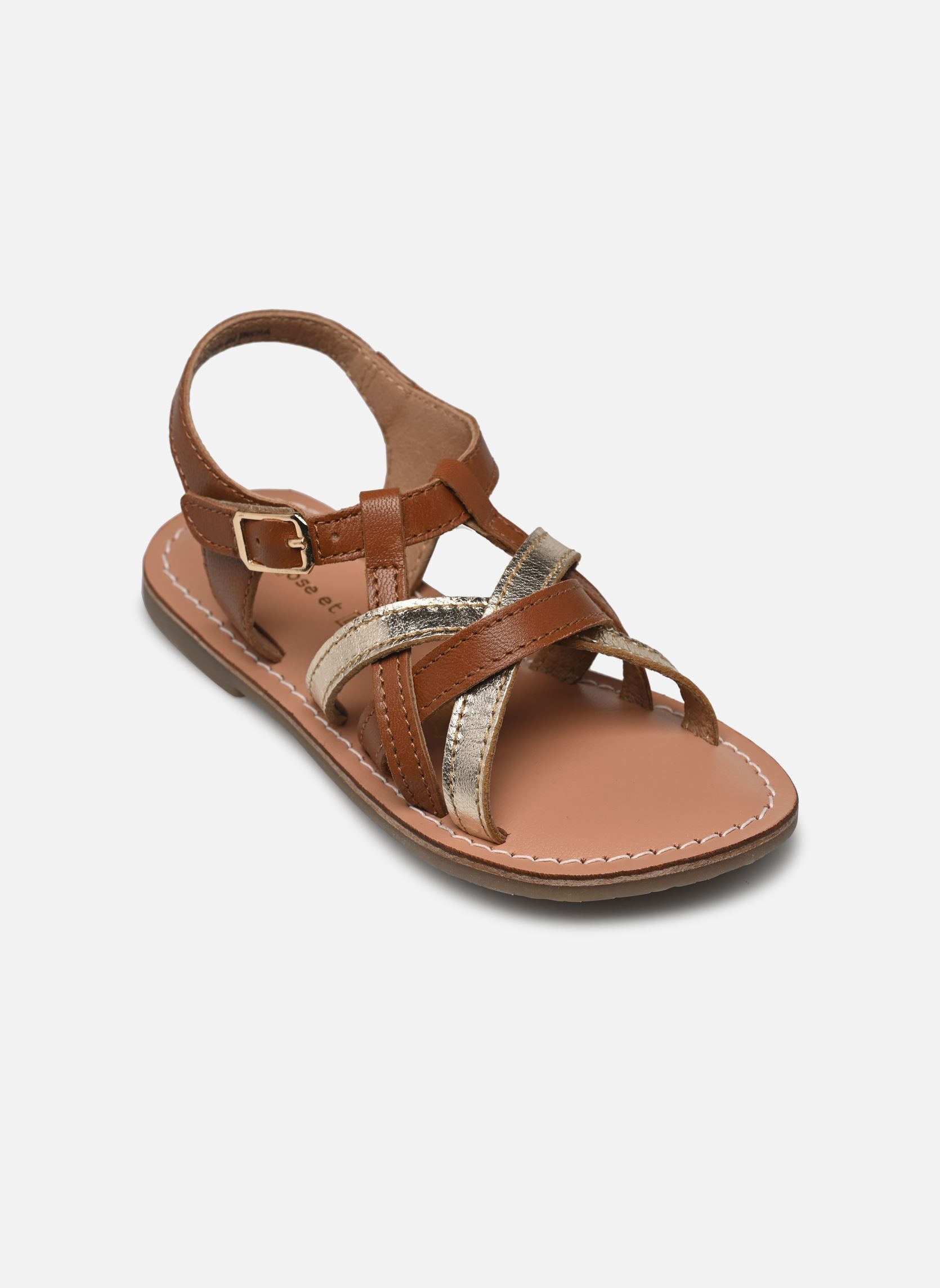 Sandalen KIMONA mädchen mehrfarbig Rose et Martin Sandalen KIMONA mädchen mehrfarbig Tan gold