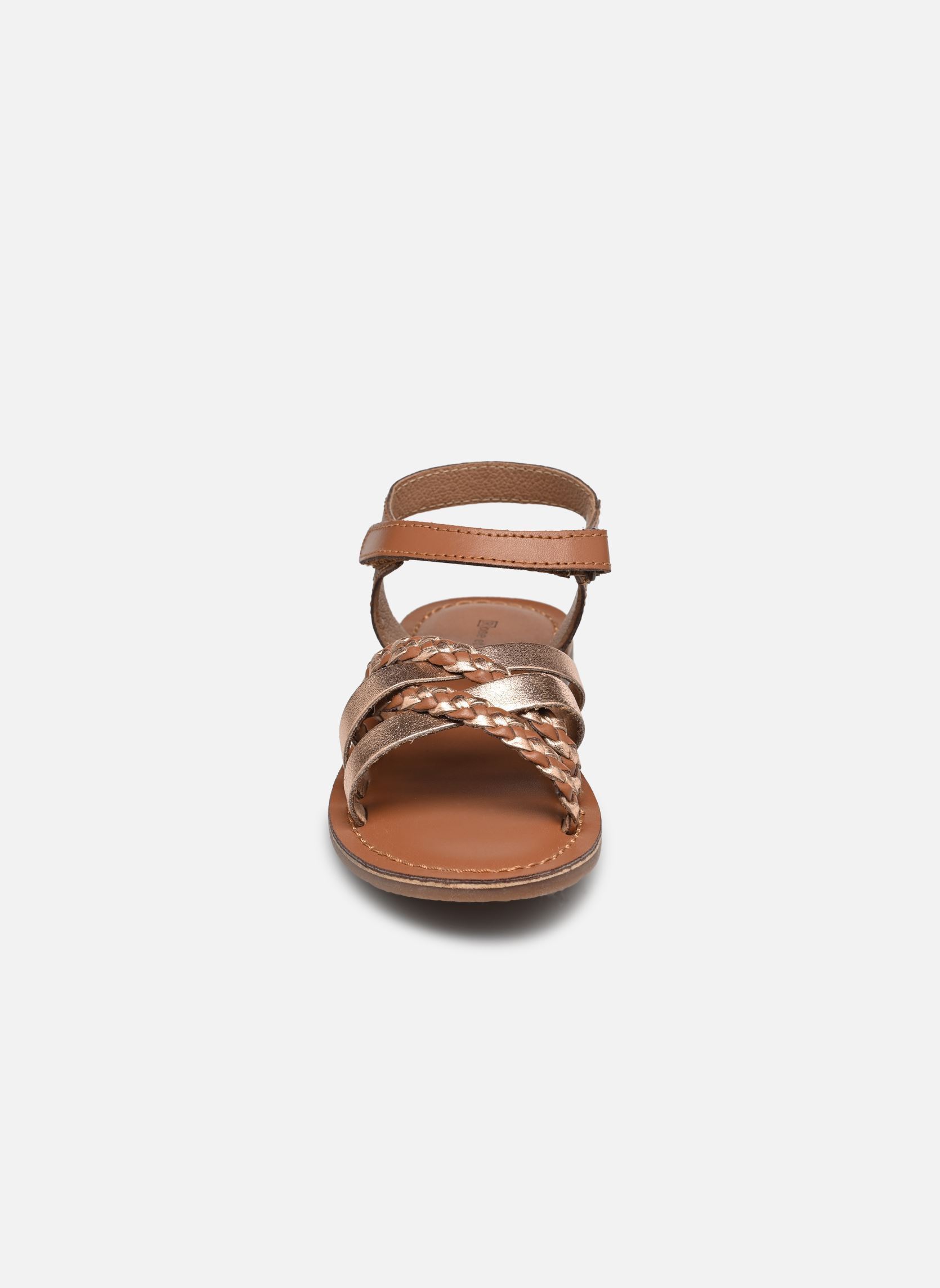 Sandalen KILINE meisjes goud en brons Rose et Martin Sandalen KILINE meisjes goud en brons Mix Brown/Peach