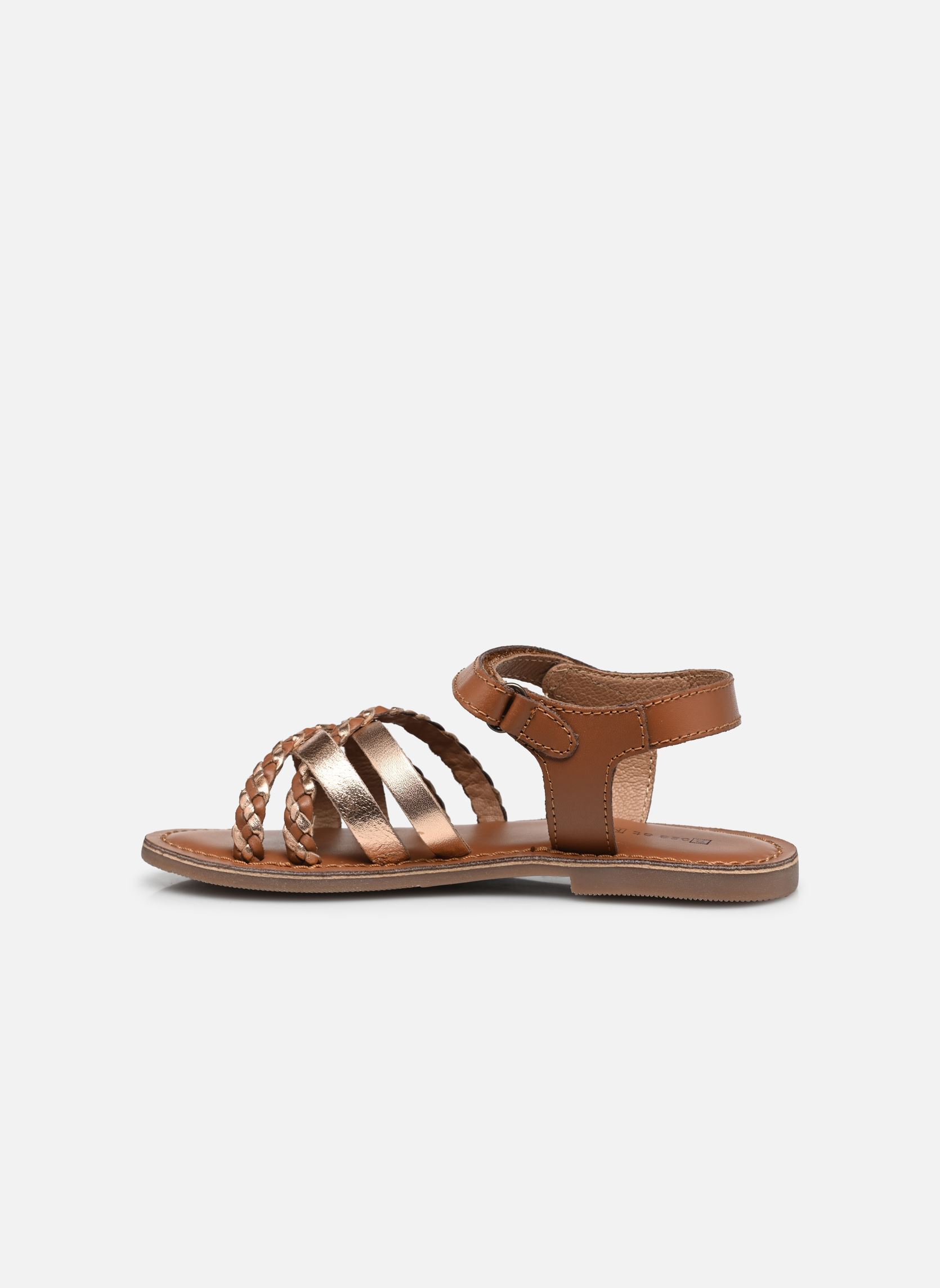 Sandalen KILINE meisjes goud en brons Rose et Martin Sandalen KILINE meisjes goud en brons Mix Brown/Peach