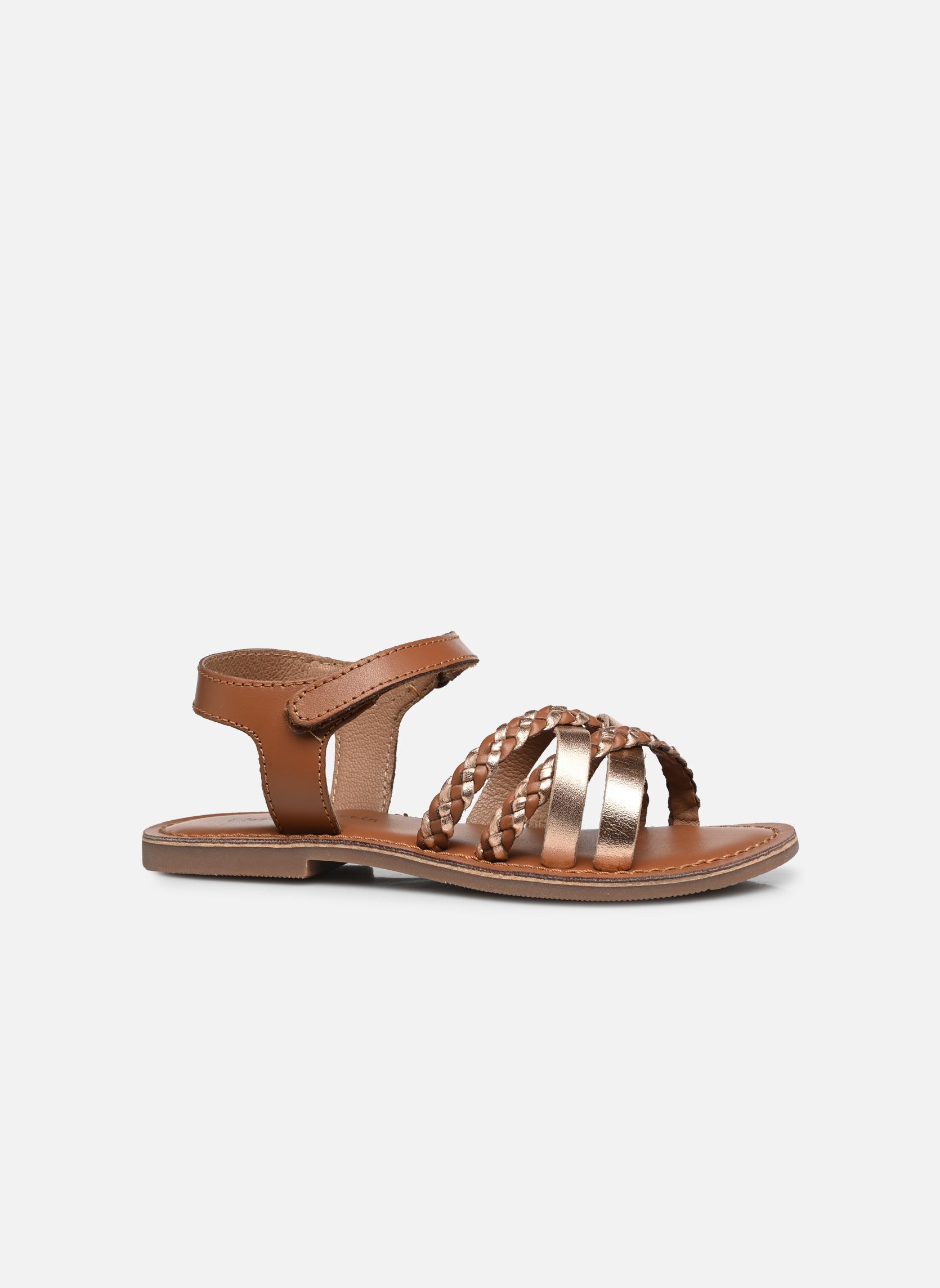 Sandalen KILINE meisjes goud en brons Rose et Martin Sandalen KILINE meisjes goud en brons Mix Brown/Peach