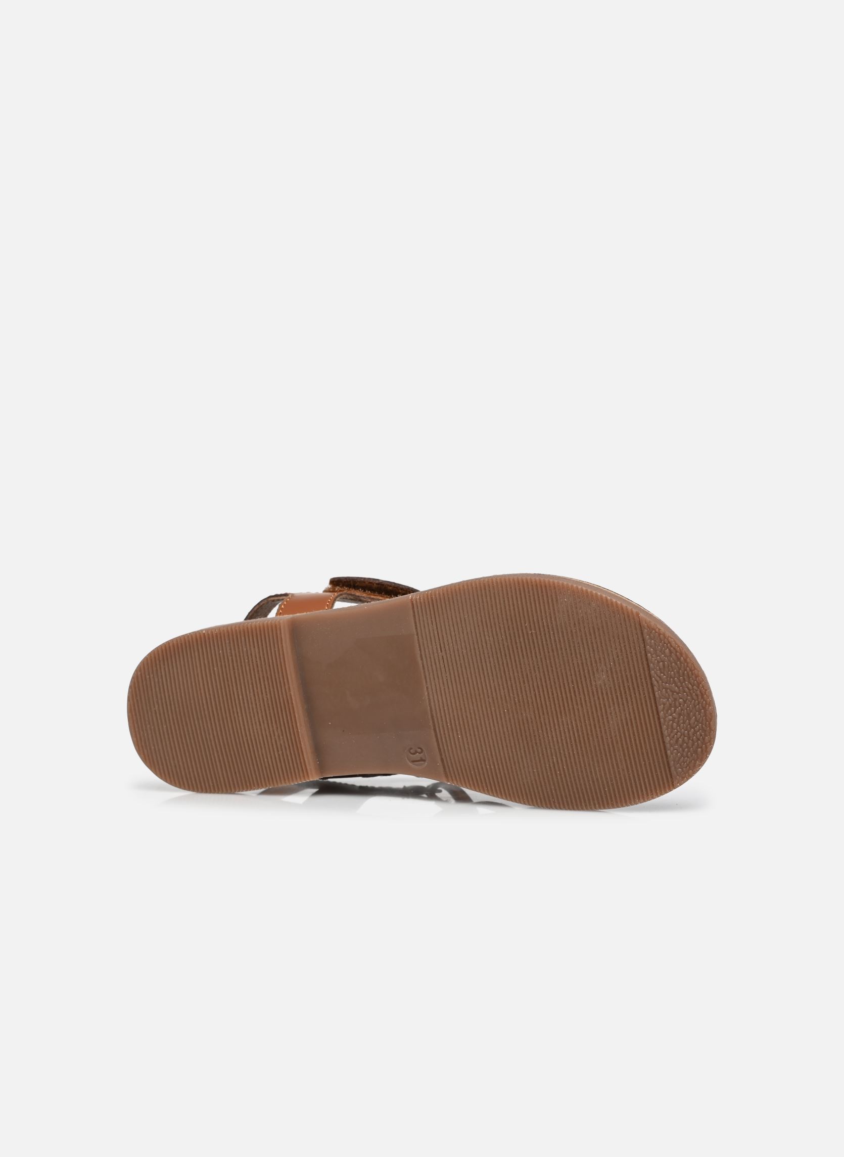 Sandalen KILINE meisjes goud en brons Rose et Martin Sandalen KILINE meisjes goud en brons Mix Brown/Peach