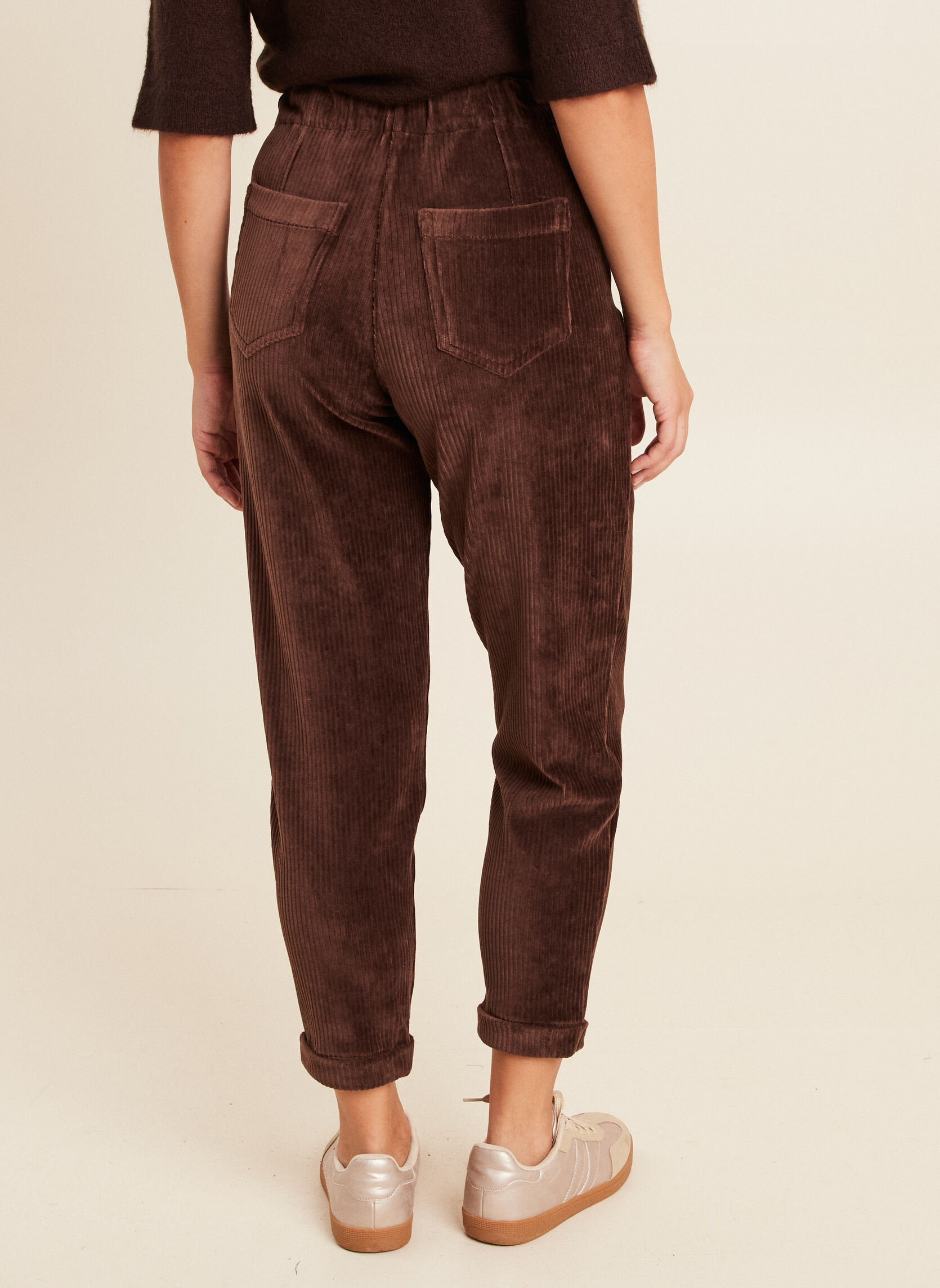 Pantalons droit PEBATLOVE femme marron Bréal Pantalons droit PEBATLOVE femme marron Marron