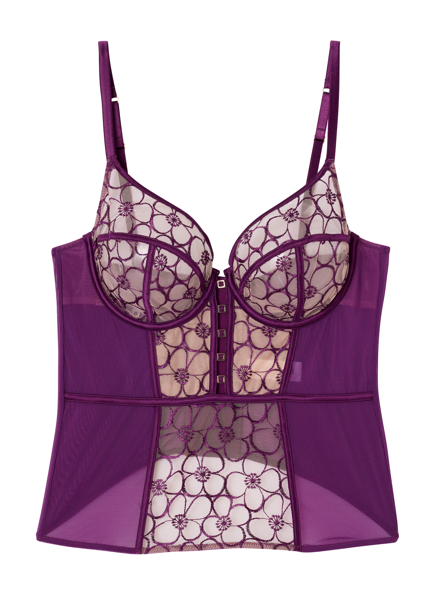 Brassières Corset violet Venus femme violet Camille Cerf & Pomm'Poire Brassières Corset violet Venus femme violet Violet