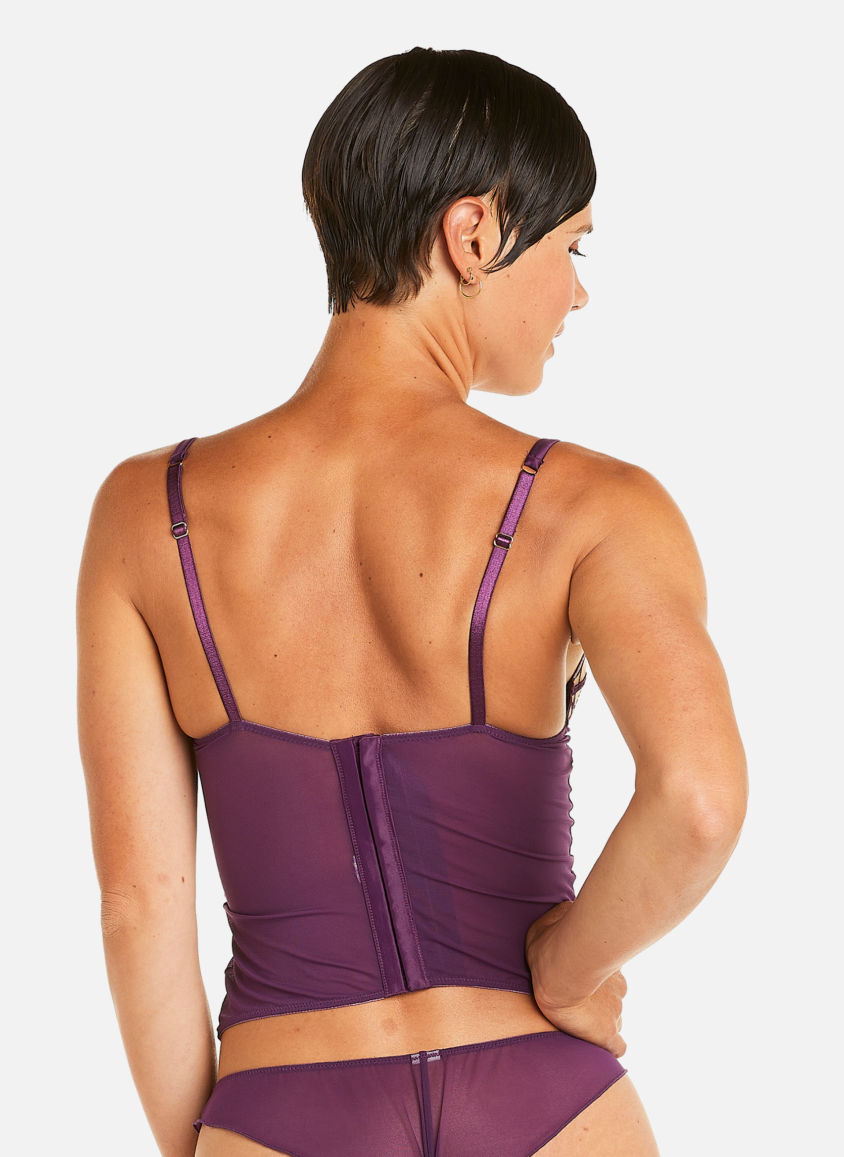 Brassières Corset violet Venus femme violet Camille Cerf & Pomm'Poire Brassières Corset violet Venus femme violet Violet