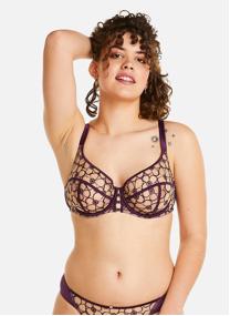 Brassières Soutien-gorge à armatures grand maintien violet Venus femme violet Camille Cerf & Pomm'Poire Brassières Soutien-gorge à armatures grand maintien violet Venus femme violet Violet
