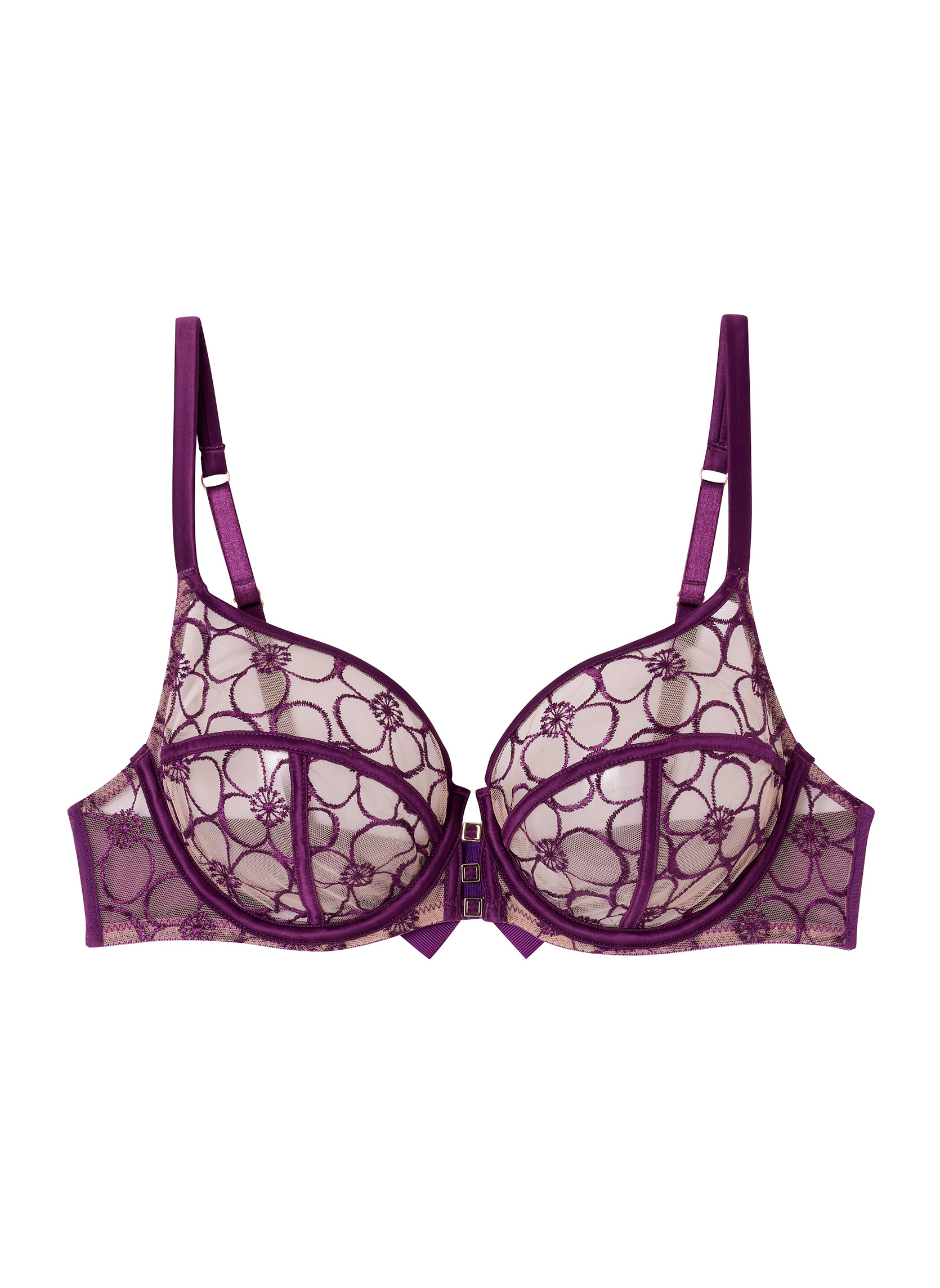 Brassières Soutien-gorge à armatures grand maintien violet Venus femme violet Camille Cerf & Pomm'Poire Brassières Soutien-gorge à armatures grand maintien violet Venus femme violet Violet