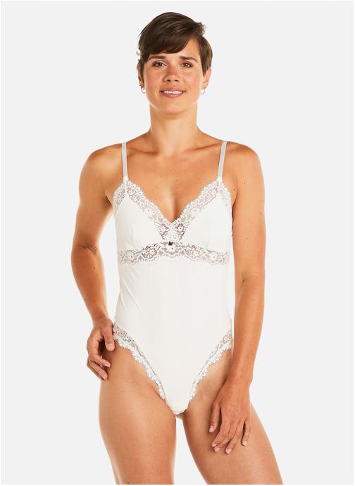 Camille Cerf & Pomm'Poire Brassières Body ivoire Gaïa femme beige