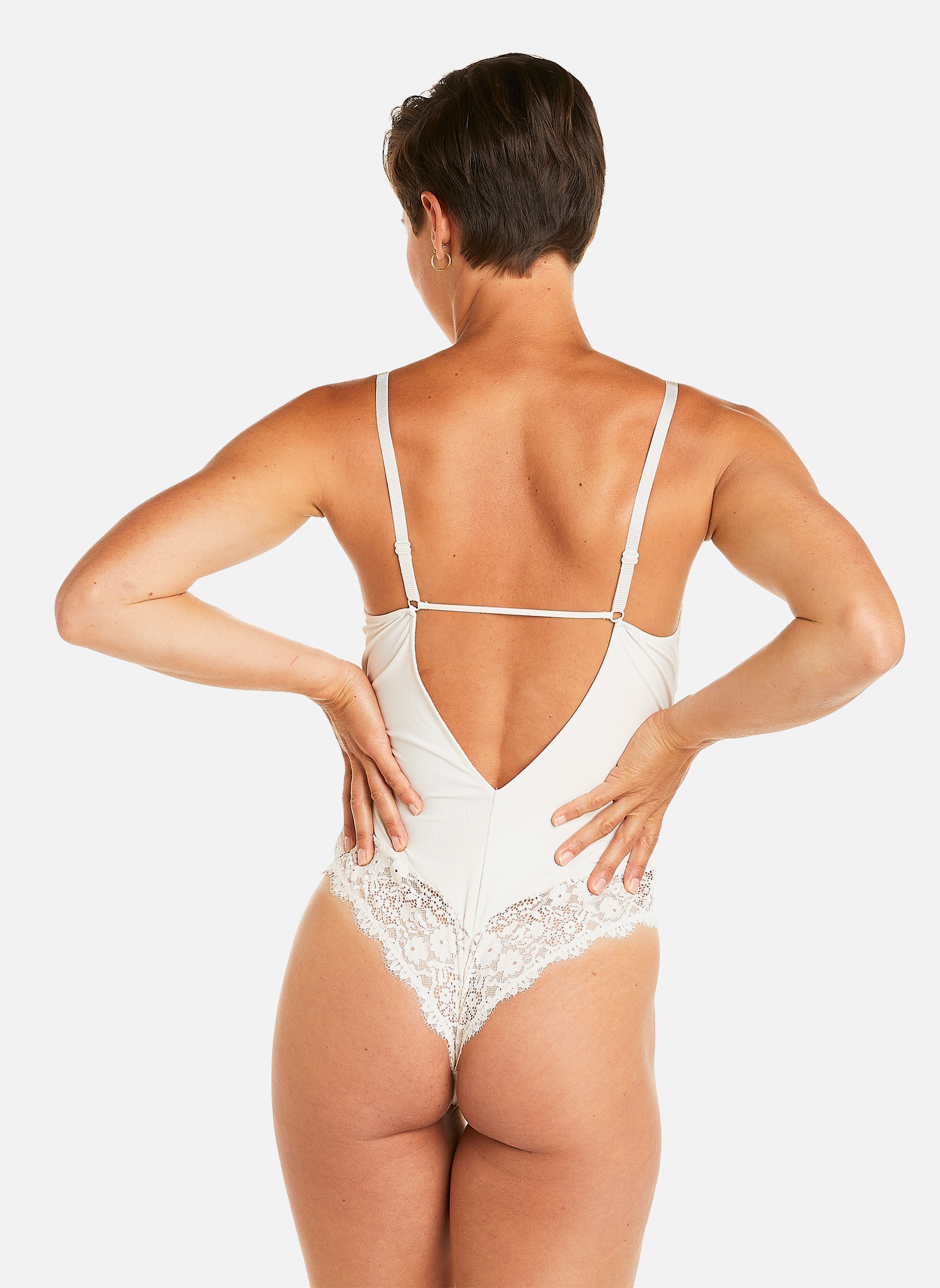 Brassières Body ivoire Gaïa femme beige Camille Cerf & Pomm'Poire Brassières Body ivoire Gaïa femme beige Beige