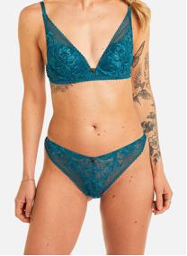 Culottes Tanga Brésilien bleu Nanaya femme bleu Camille Cerf & Pomm'Poire Culottes Tanga Brésilien bleu Nanaya femme bleu Bleu
